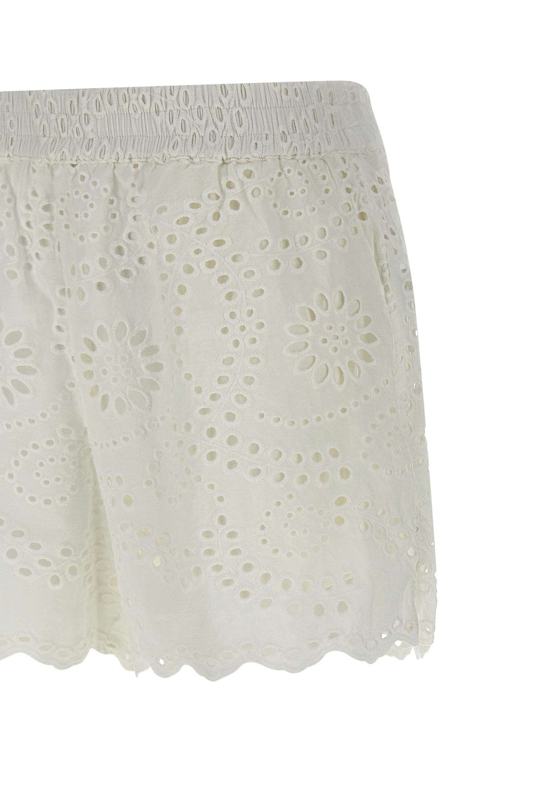 Mc2 Saint Barth Meave Sangallo Pull Up Shorts Bianco MEA002 01444L MC2 SAINT BARTH 