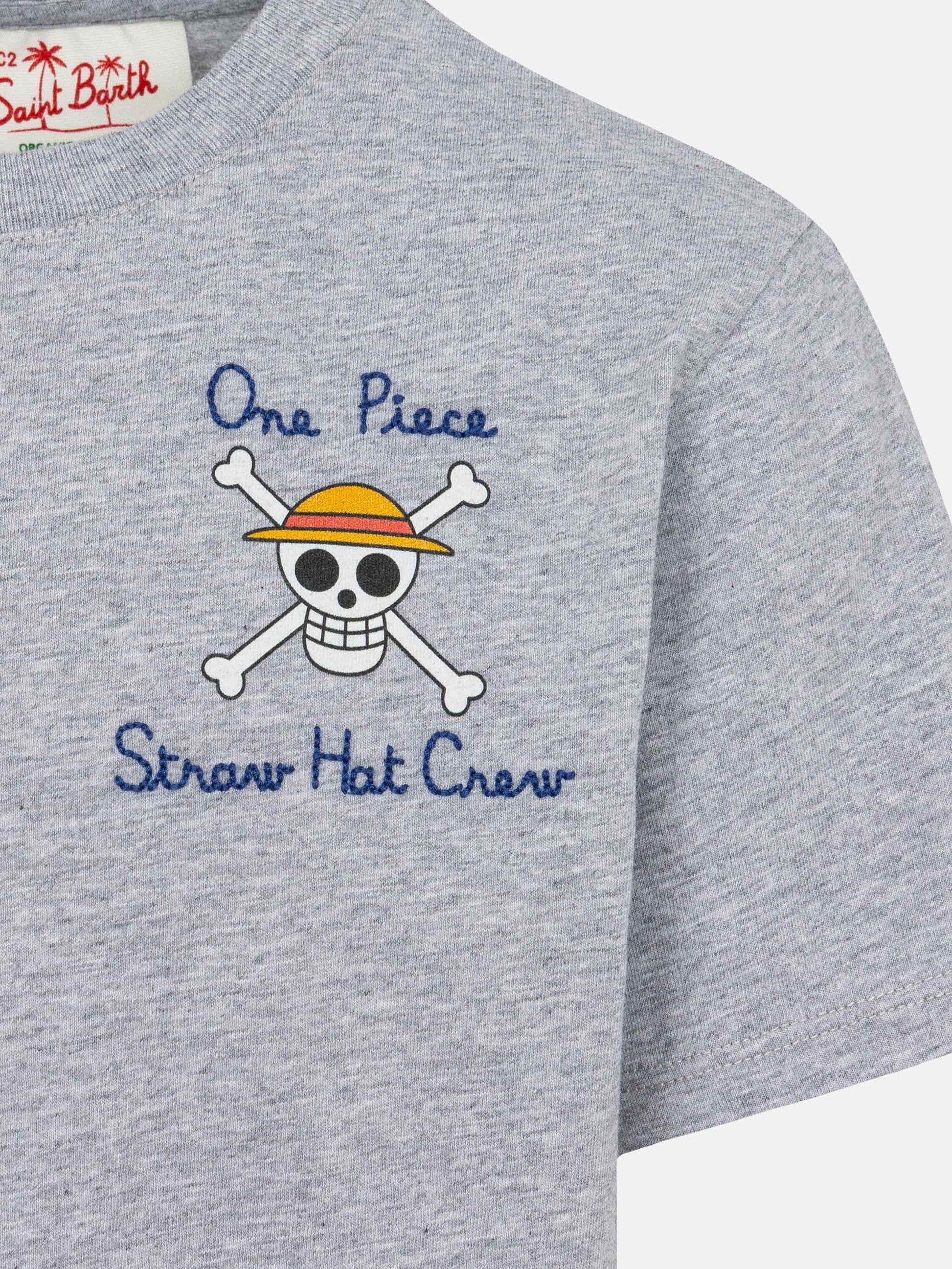 T-shirt Portland in cotone con ricamo e stampa One Piece | ONE PIECE SPECIAL EDITION PRL0001 03968L MC2 SAINT BARTH 