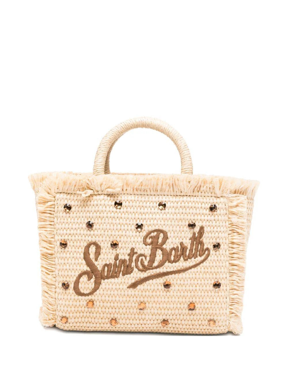 MC2 SAINT BARTH<BR/>Borsavanity mini in paglia con strass VAMI009L 02747L MC2 SAINT BARTH 