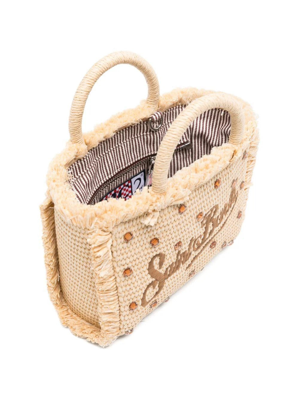 MC2 SAINT BARTH<BR/>Borsavanity mini in paglia con strass VAMI009L 02747L MC2 SAINT BARTH 