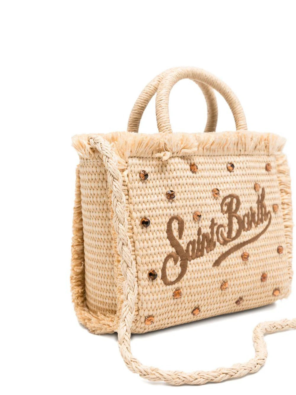 MC2 SAINT BARTH<BR/>Borsavanity mini in paglia con strass VAMI009L 02747L MC2 SAINT BARTH 