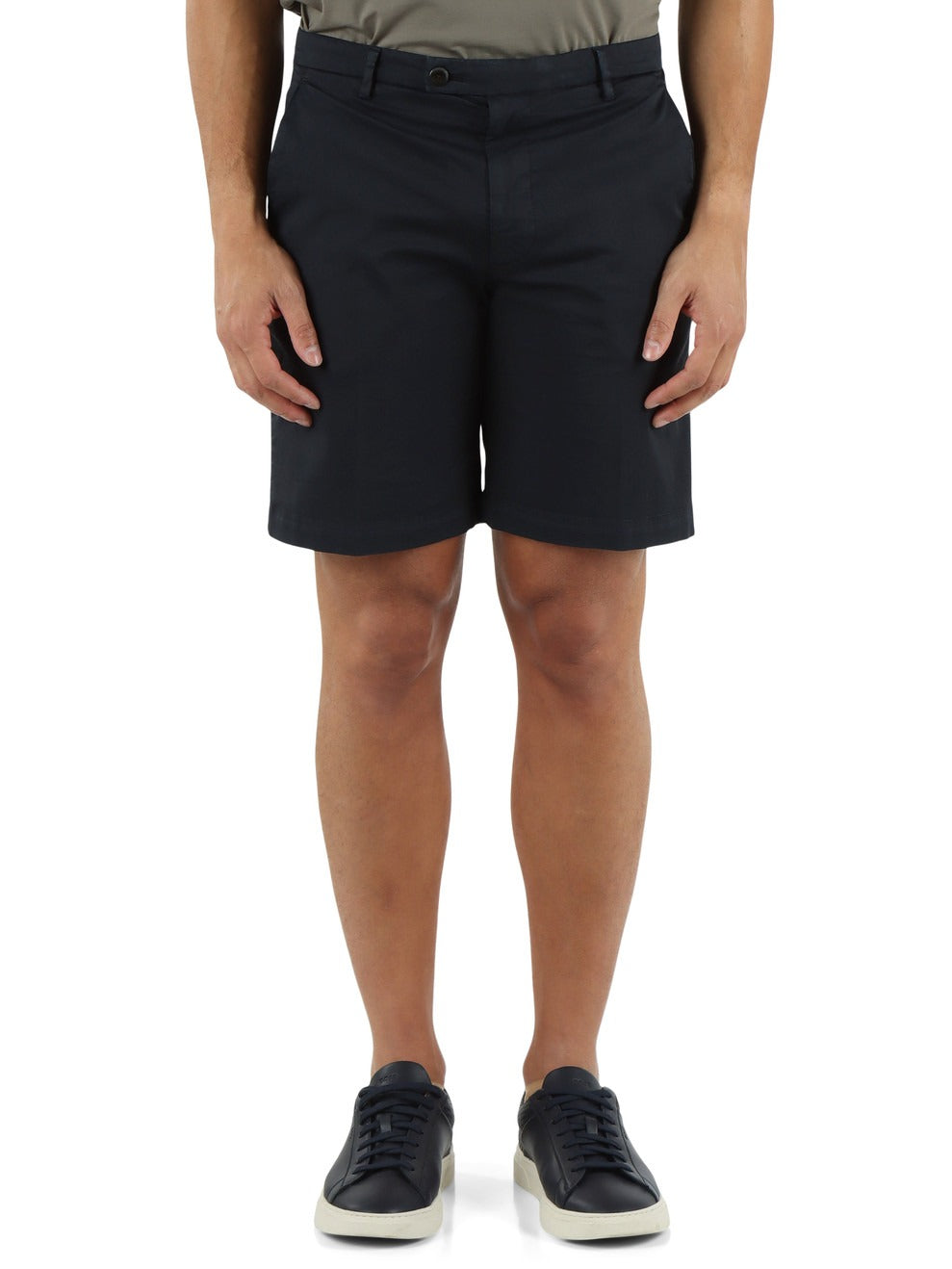 Bermuda Uomo Michael Coal in Cotone Pima Stretch navy MCCHD2563S26B 016 MICHAEL COAL 
