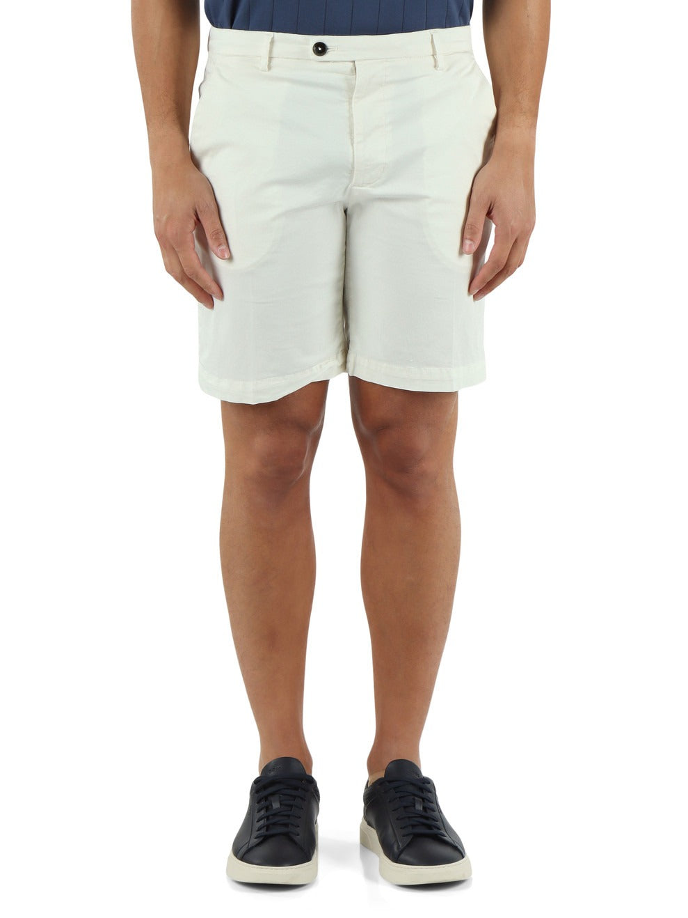 Bermuda Uomo Michael Coal in Cotone Pima Stretch bianco MCCHD2563S26B 282 MICHAEL COAL 