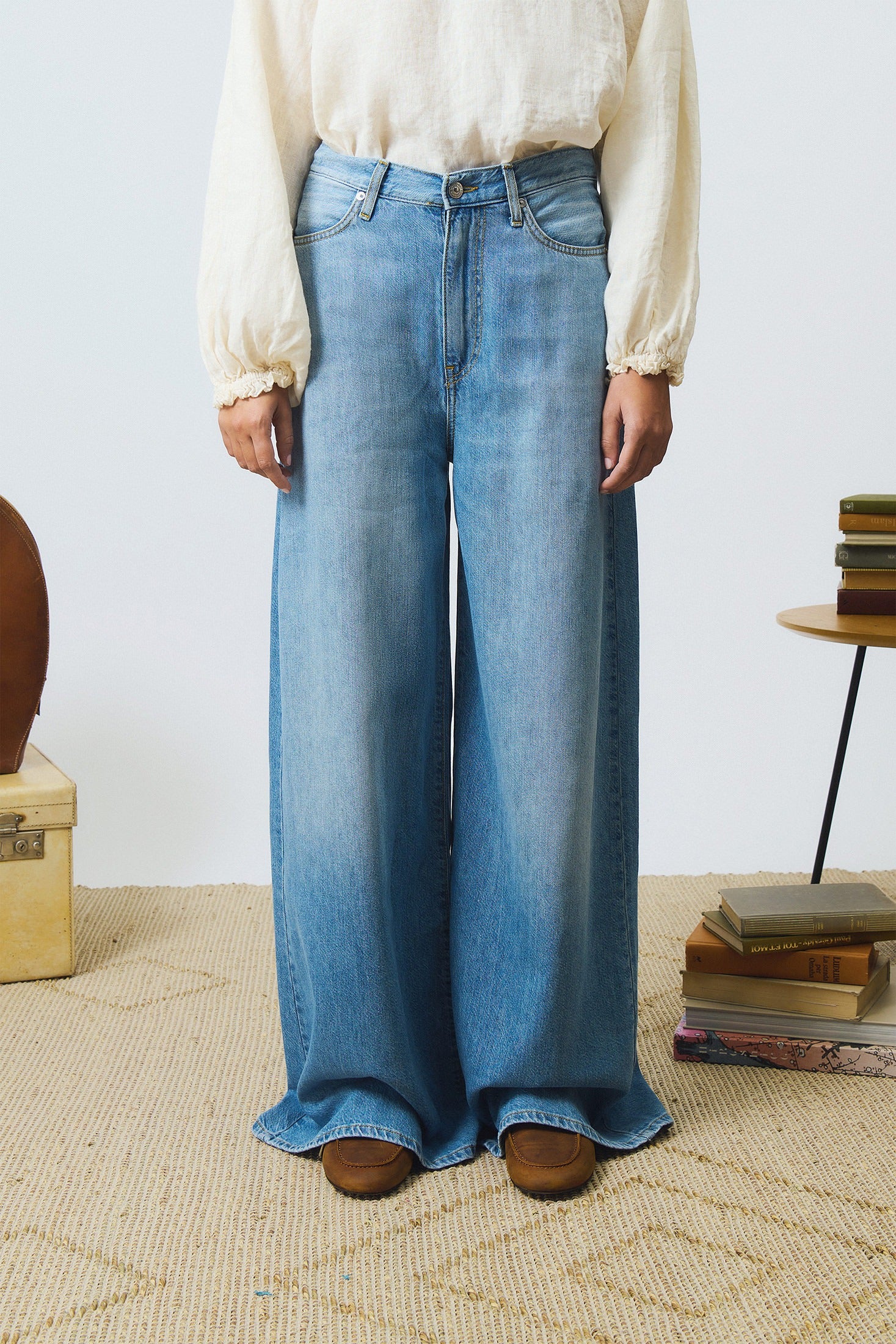 Jeans kaori denim cotton linen lyocell vodkasouer RND90195D6823139 C0999 ROY ROGER'S 