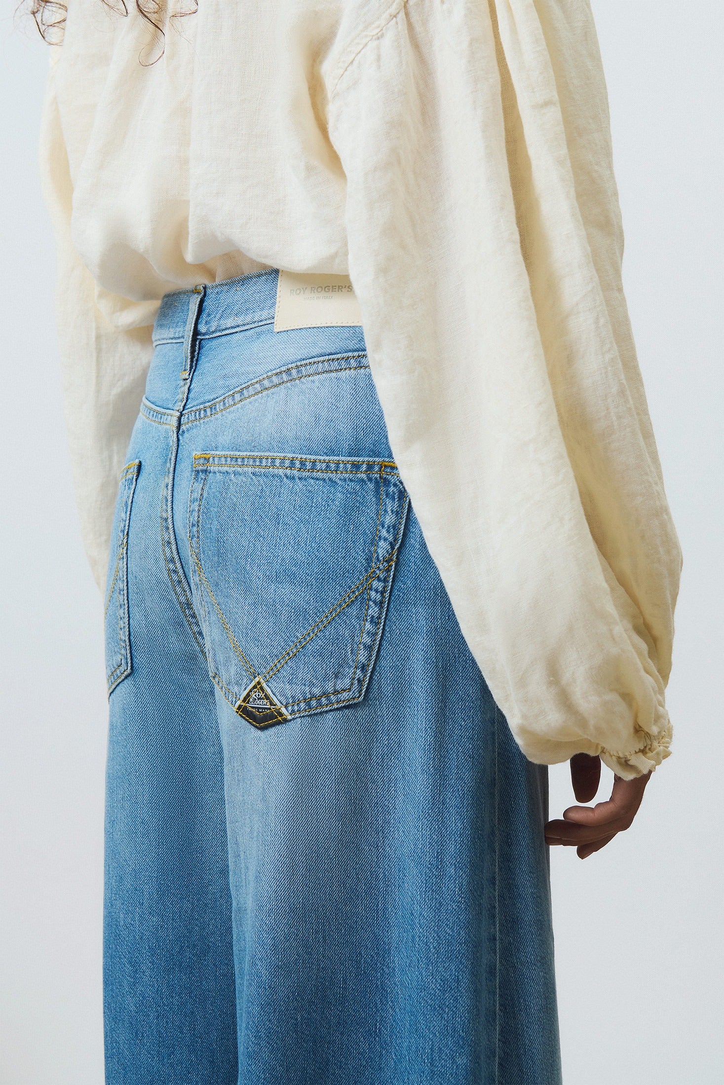 Jeans kaori denim cotton linen lyocell vodkasouer RND90195D6823139 C0999 ROY ROGER'S 