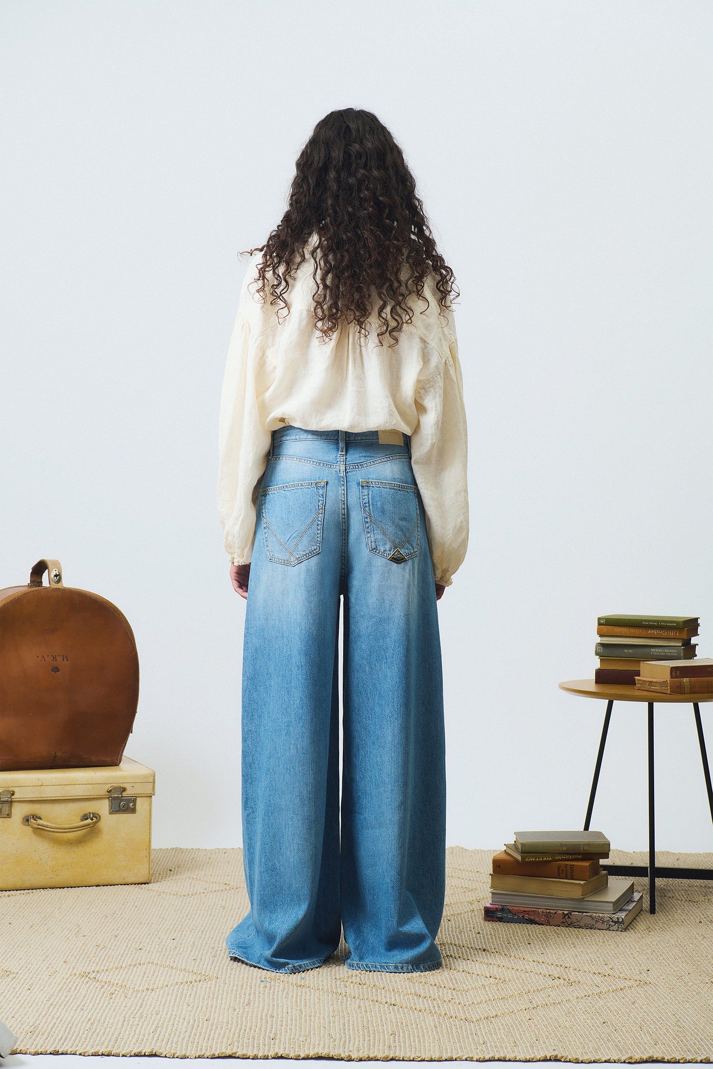 Jeans kaori denim cotton linen lyocell vodkasouer RND90195D6823139 C0999 ROY ROGER'S 