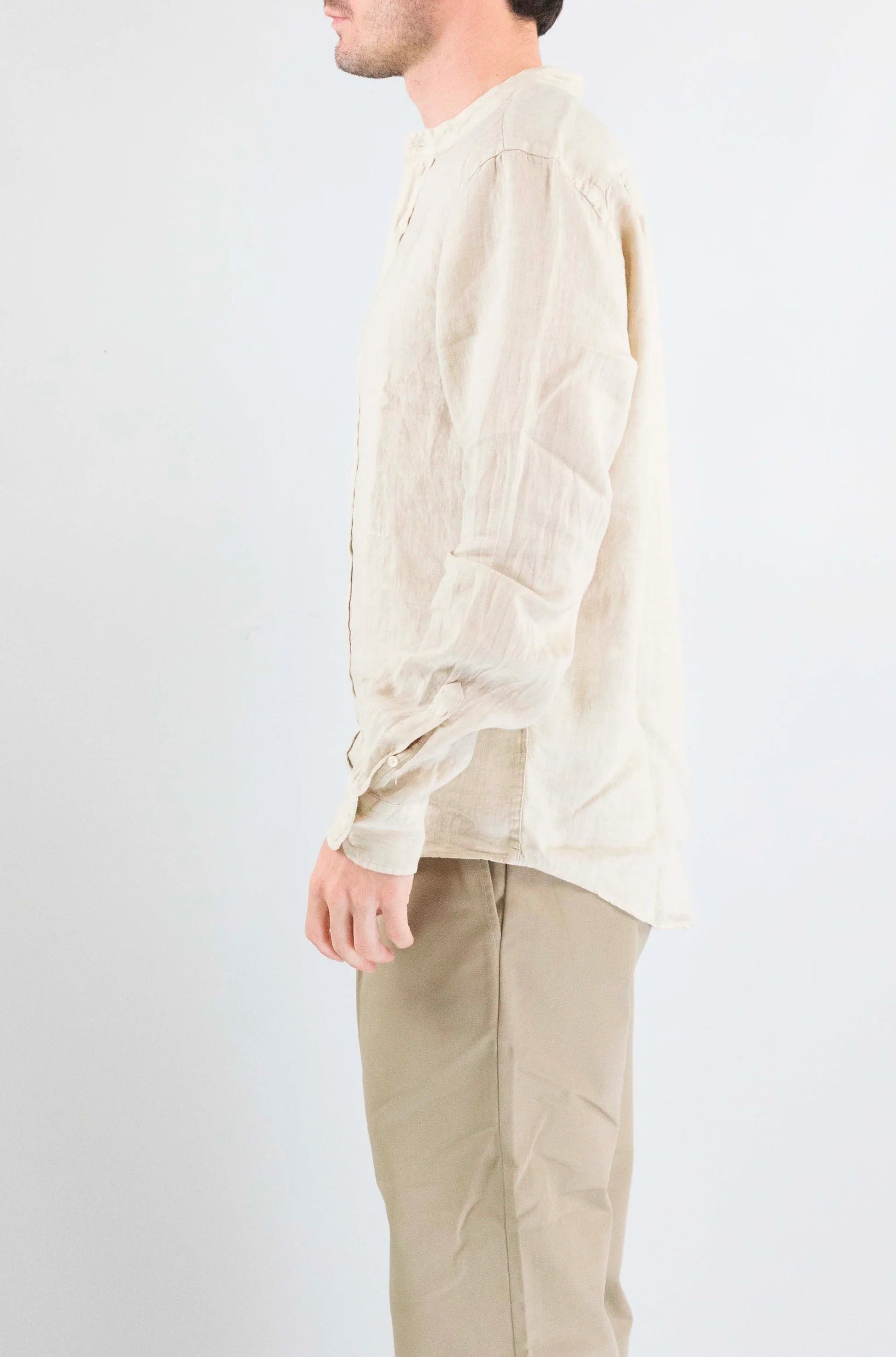 Camicia Roy RogerS lino Sand da Uomo rru404p4220569 c0048 RRU404P4220569 C0105 ROY ROGER'S 