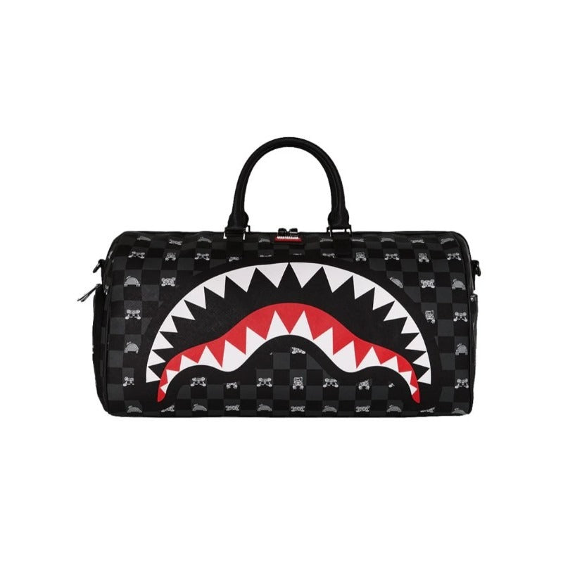 Borsone Sprayground Gray Peeking Character Check Duffle Black 910D8910NSZ V.UNICA SPRAYGROUND 