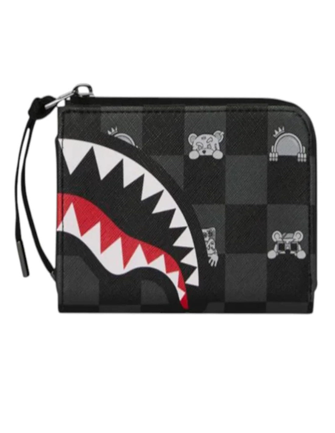 SPRAYGROUND UOMO GRAY PEEKING CHARACTER CHECK WALL 910W8917NSZ V.UNICA SPRAYGROUND 