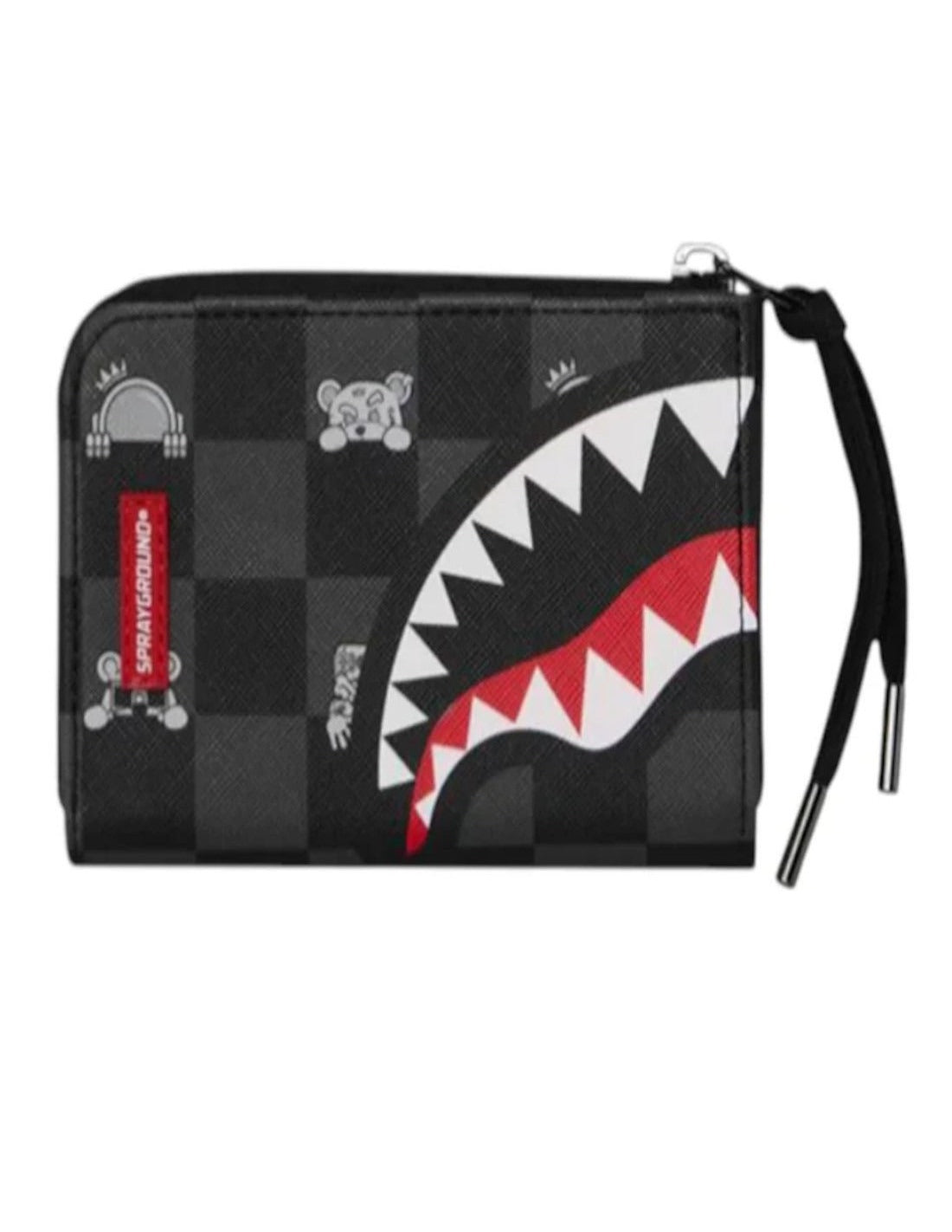 SPRAYGROUND UOMO GRAY PEEKING CHARACTER CHECK WALL 910W8917NSZ V.UNICA SPRAYGROUND 