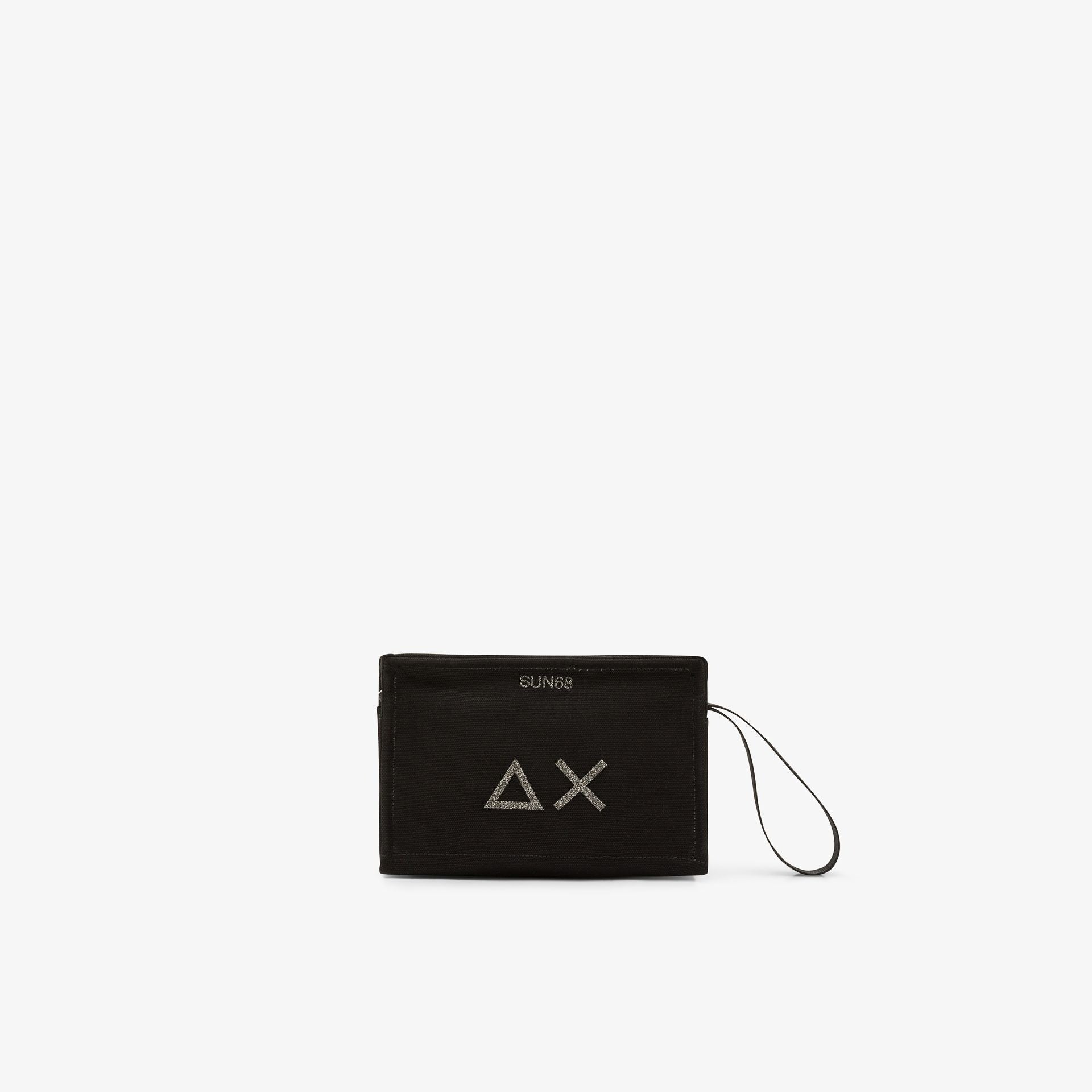Beauty case in tela di cotone nero W36204 11 SUN 68 