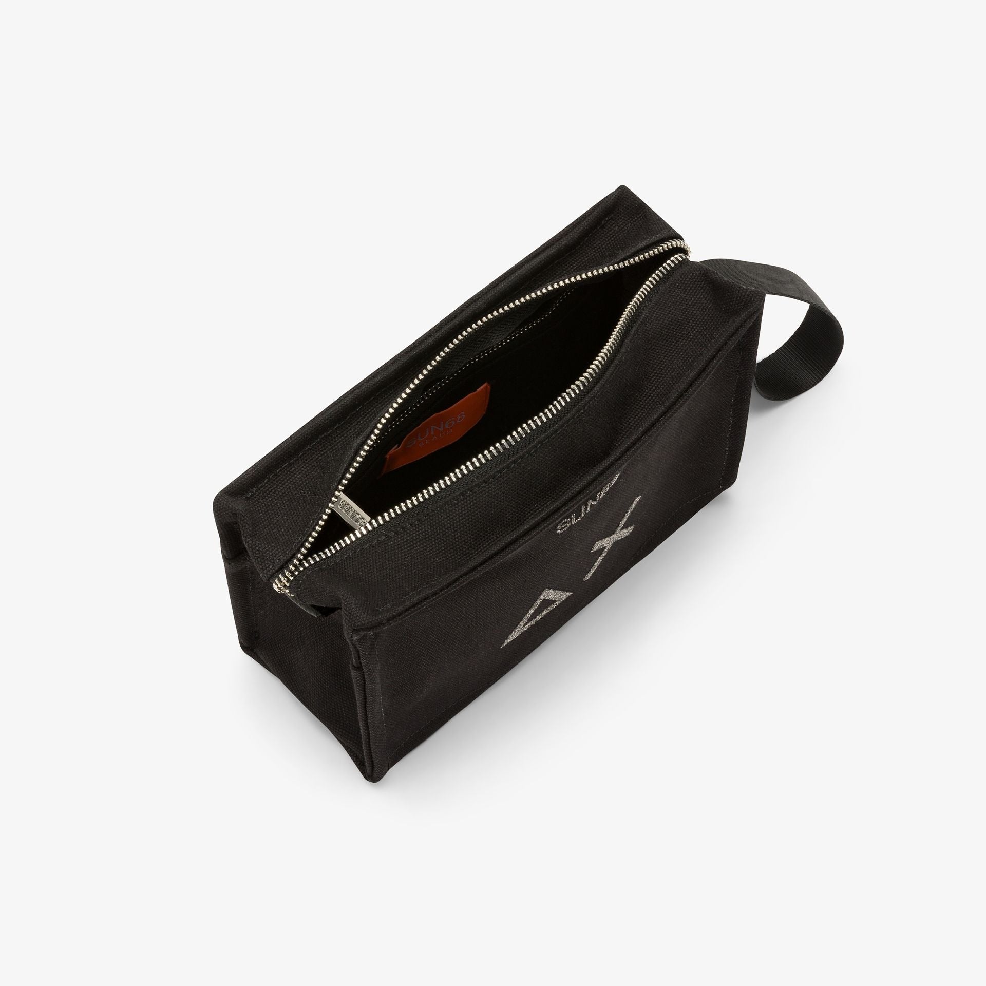 Beauty case in tela di cotone nero W36204 11 SUN 68 