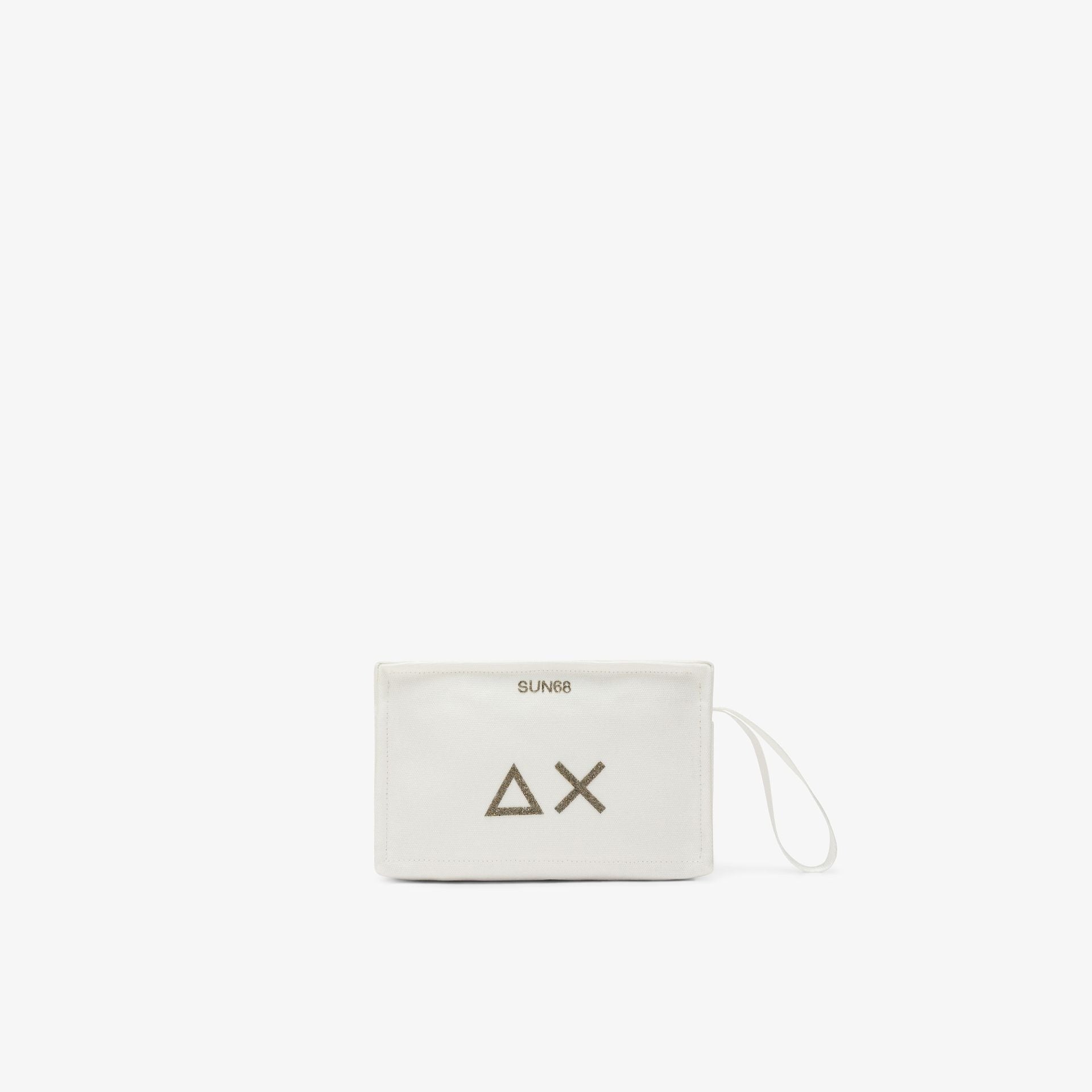Beauty case in tela di cotone bianco panna W36204 31 SUN 68 