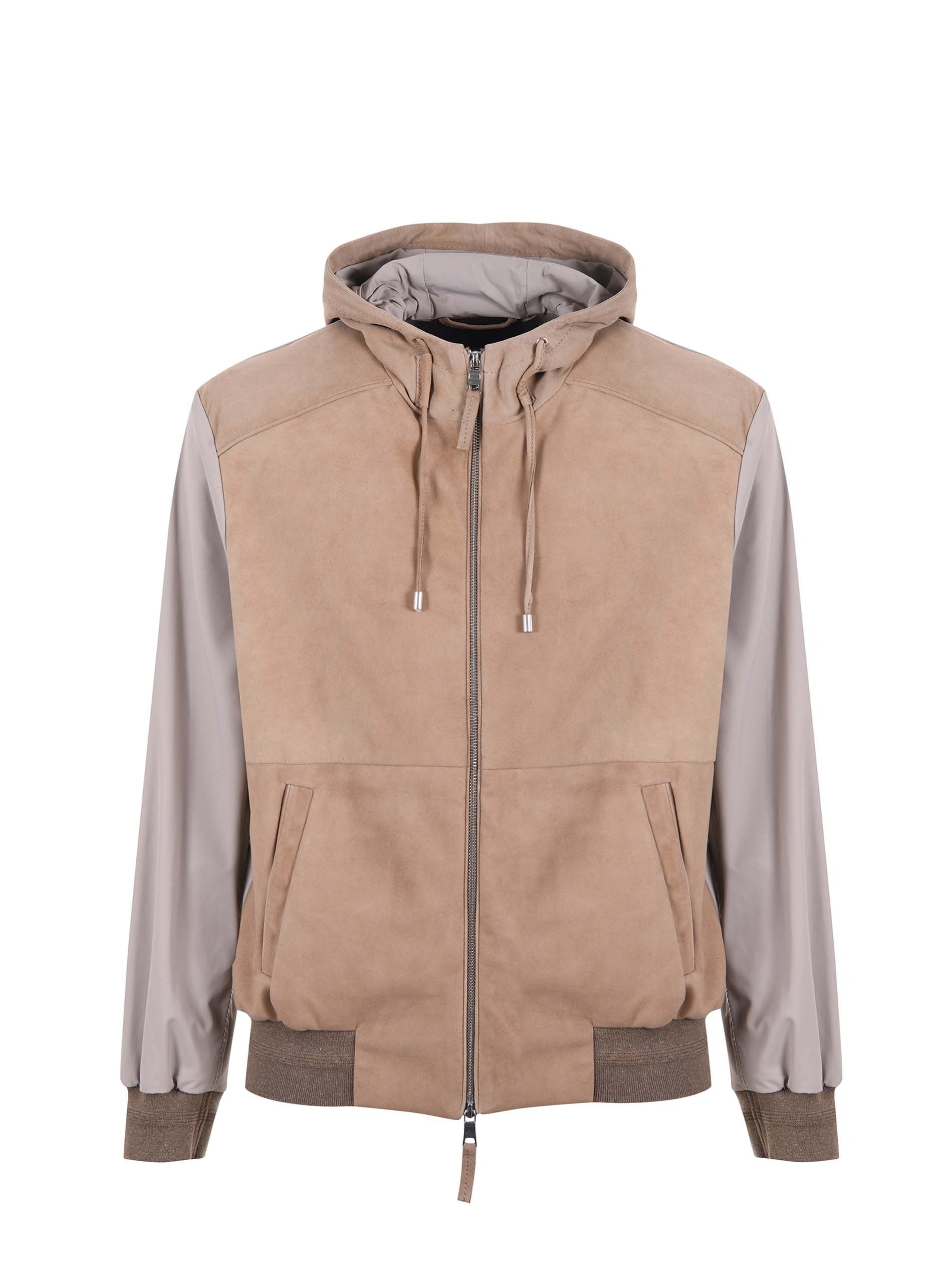 The Jack Leathers "john mix" in suede e nylon vanilla-beige JOHM-NSUE 119 THE JACK LEATHERS 
