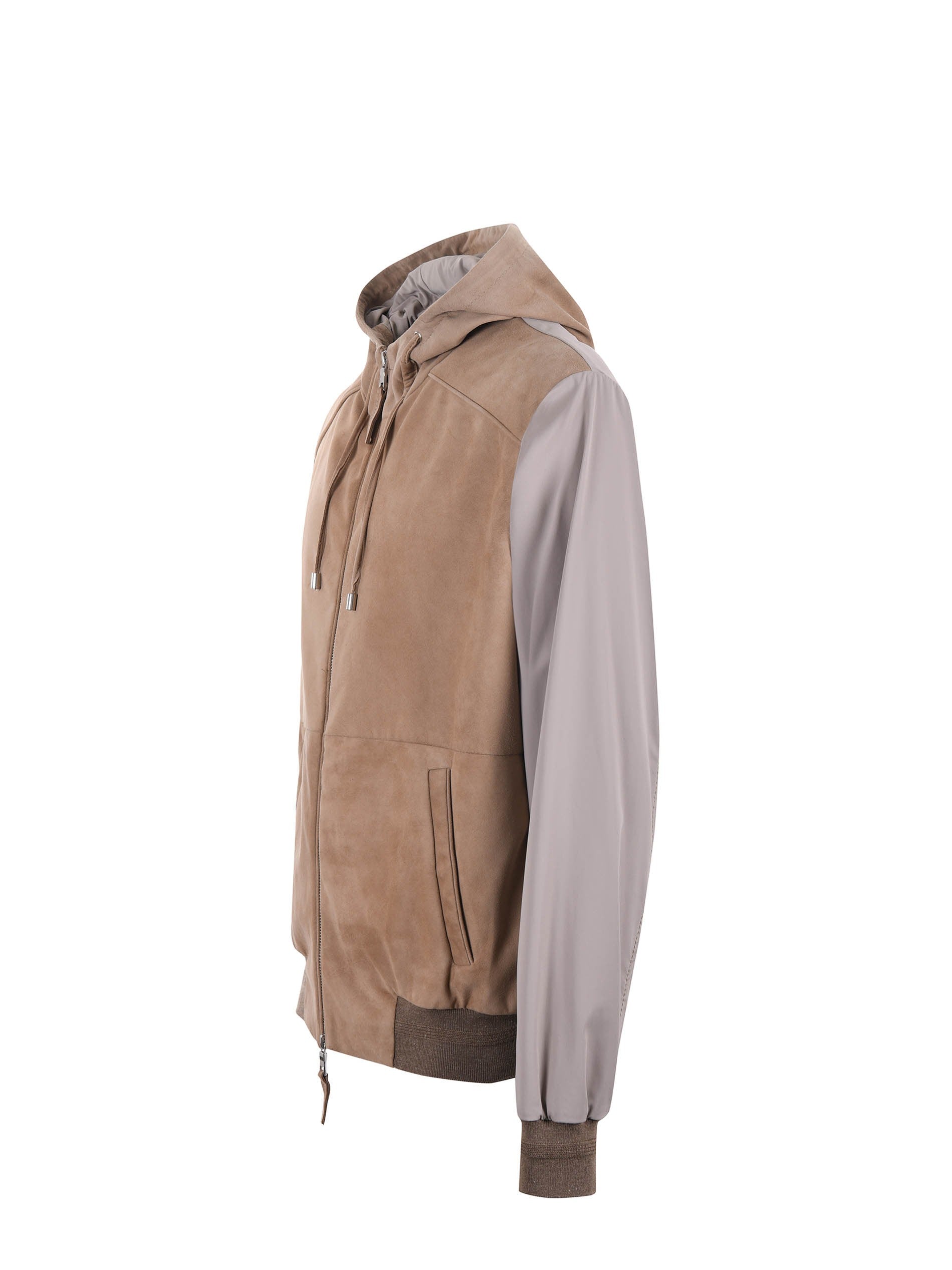 The Jack Leathers "john mix" in suede e nylon vanilla-beige JOHM-NSUE 119 THE JACK LEATHERS 