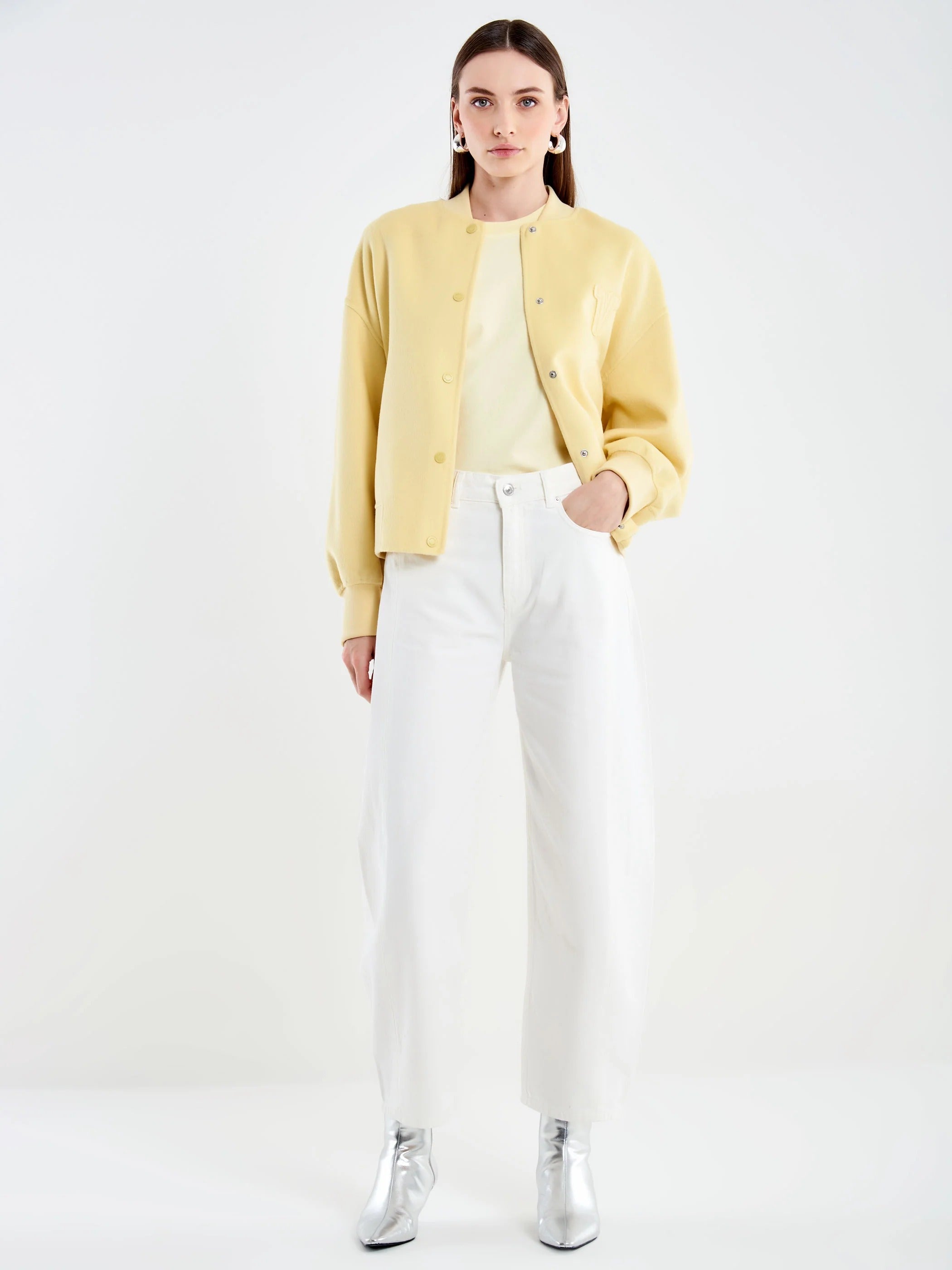Vicolo Jeans Chiara Barrel Bianco DAB5150 02 VICOLO 