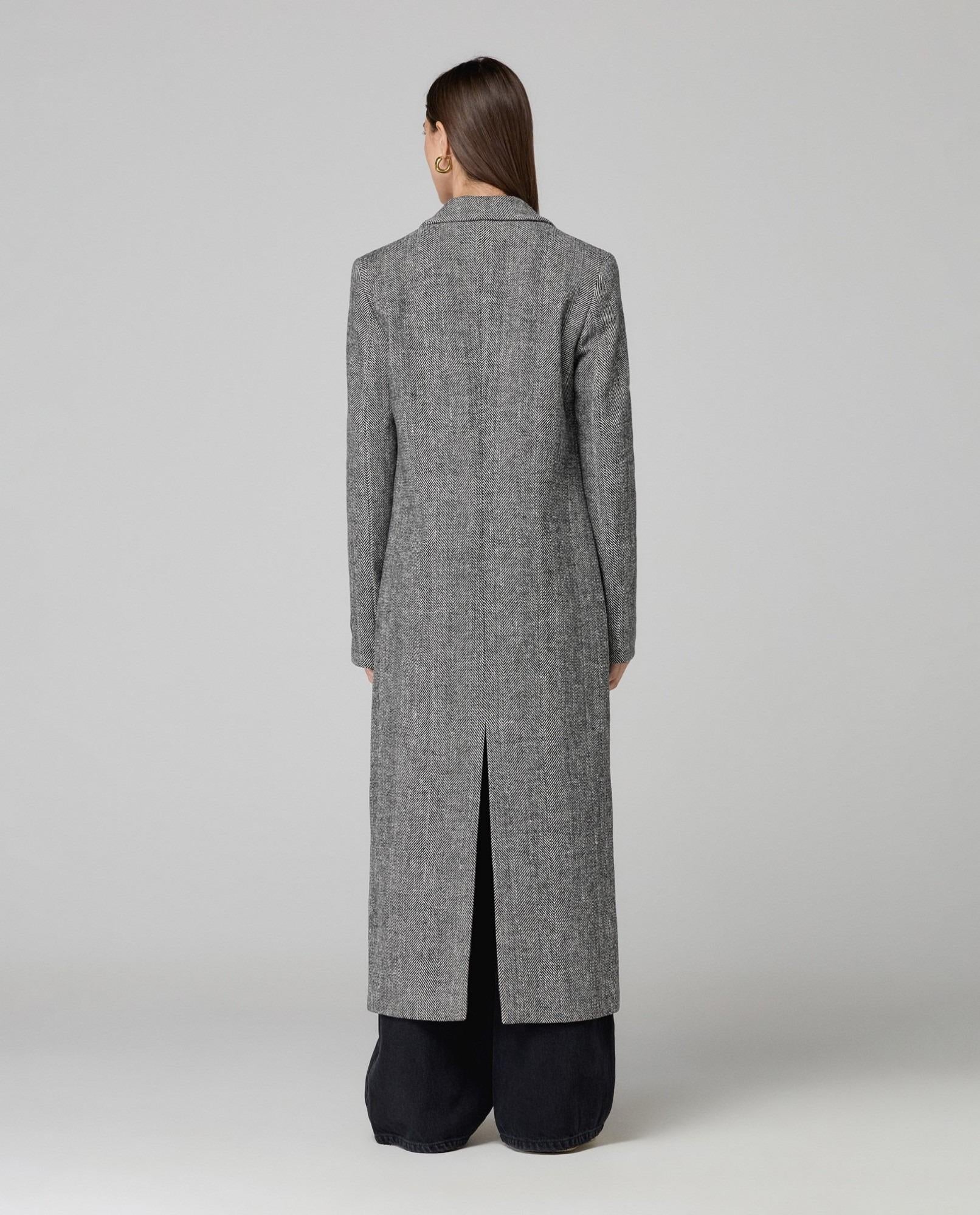 Cappotto Lungo Spigato Monopetto  Nero HINNOMINATE HMABW02294 NE01 HINNOMINATE 