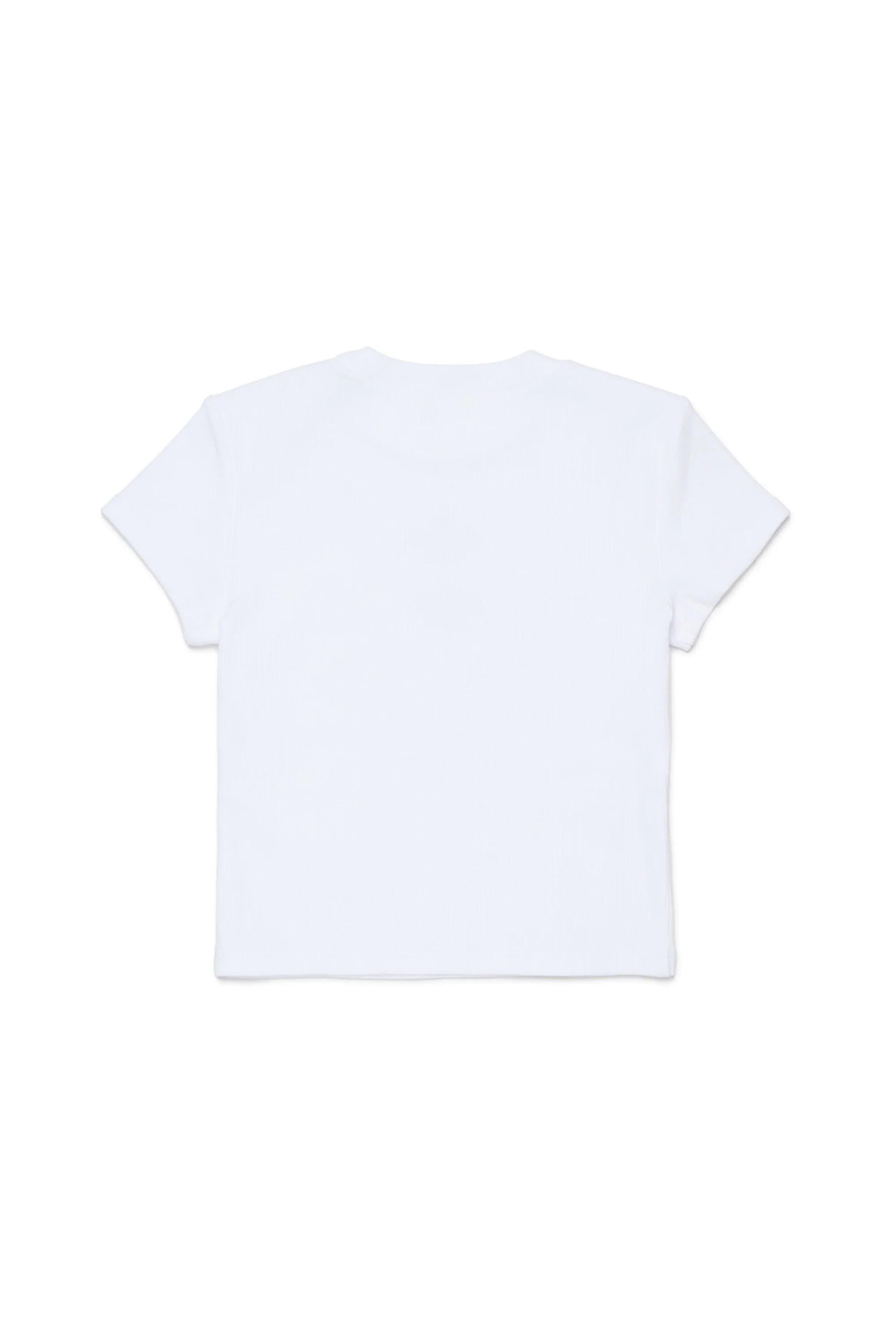DSQUARED2<BR/>T-shirt girocollo bambina con logo bianca DQ3160-D0AGG DQ100 DSQUARED KID 