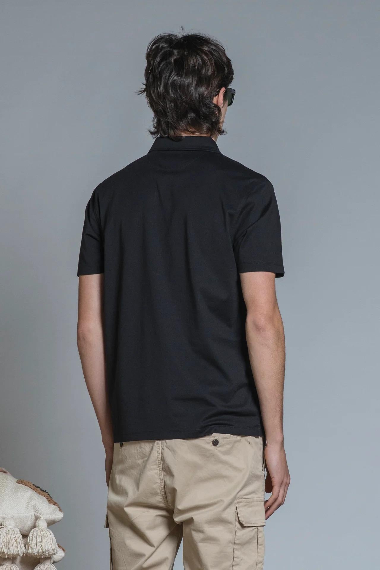 JAMIE POLO SKIPPER MERCERIZED JERSEY BLACK IM26SSOM-JAMIE-JMC C10 IMPURE 