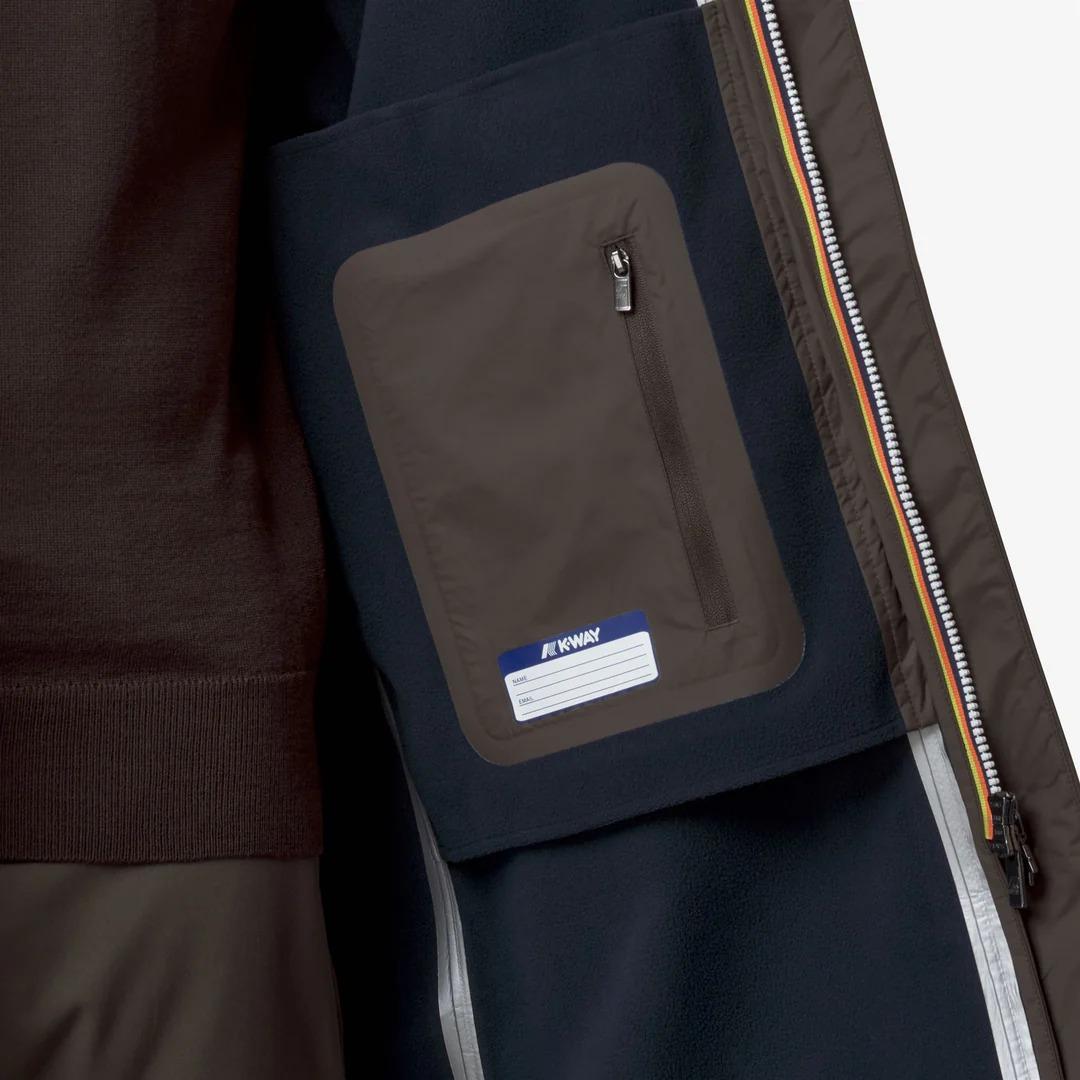 THOMAS BONDED<BR/>BLACK OLIVE-BLUE DEPTH K7126WW B3A K-WAY 