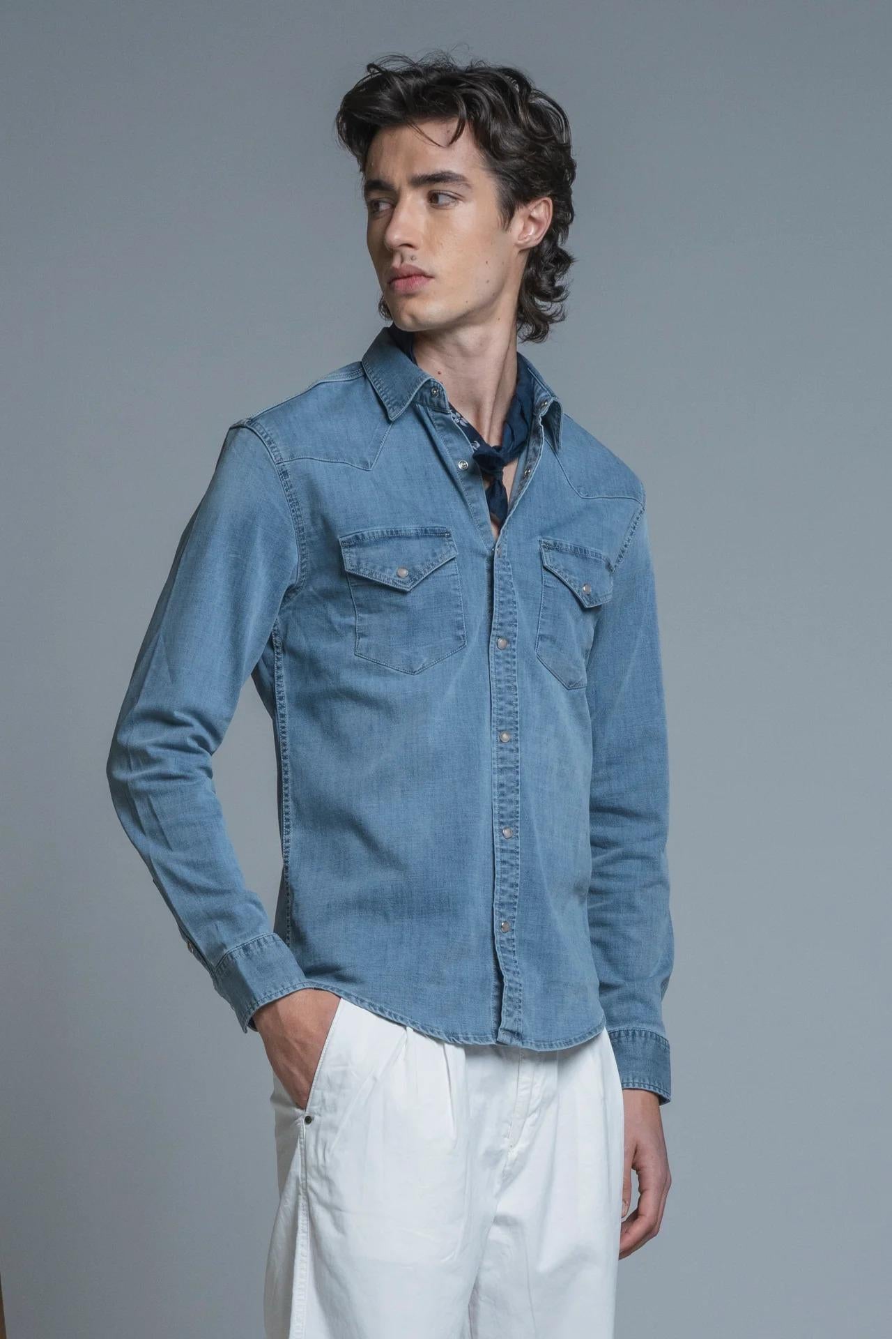 FORD SHIRT WESTERN IN DENIM IM26SSSM-FORD-DEN 232 IMPURE 