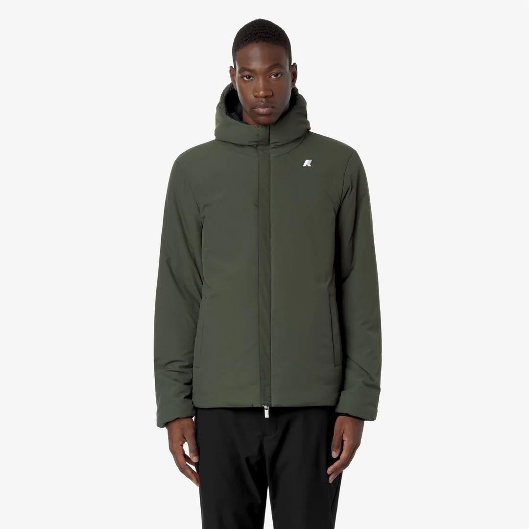 JACK ST WARM REVERSIBLE<BR/>BLACK PURE-GREEN BLACKISH K6128VW AH3 K-WAY 