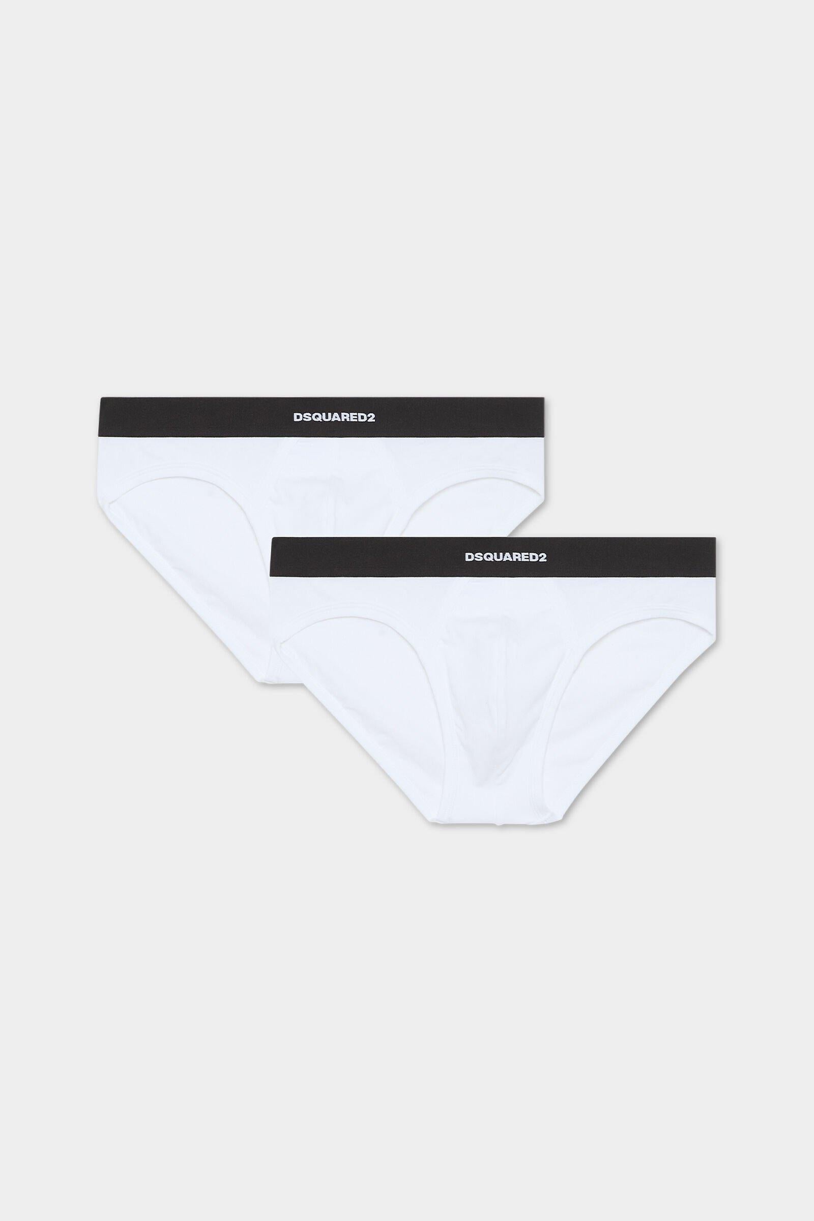 Basic Brief Twin Pack Bianco DCX200070 100 DSQUARED 
