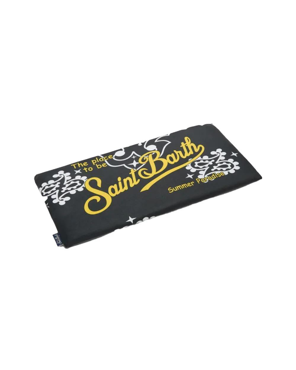 Telo mare MC2 SAINT BARTH unisex Bandana Round AID000103518L Nero bandana all over logo stampato AID0001 03518L MC2 SAINT BARTH 