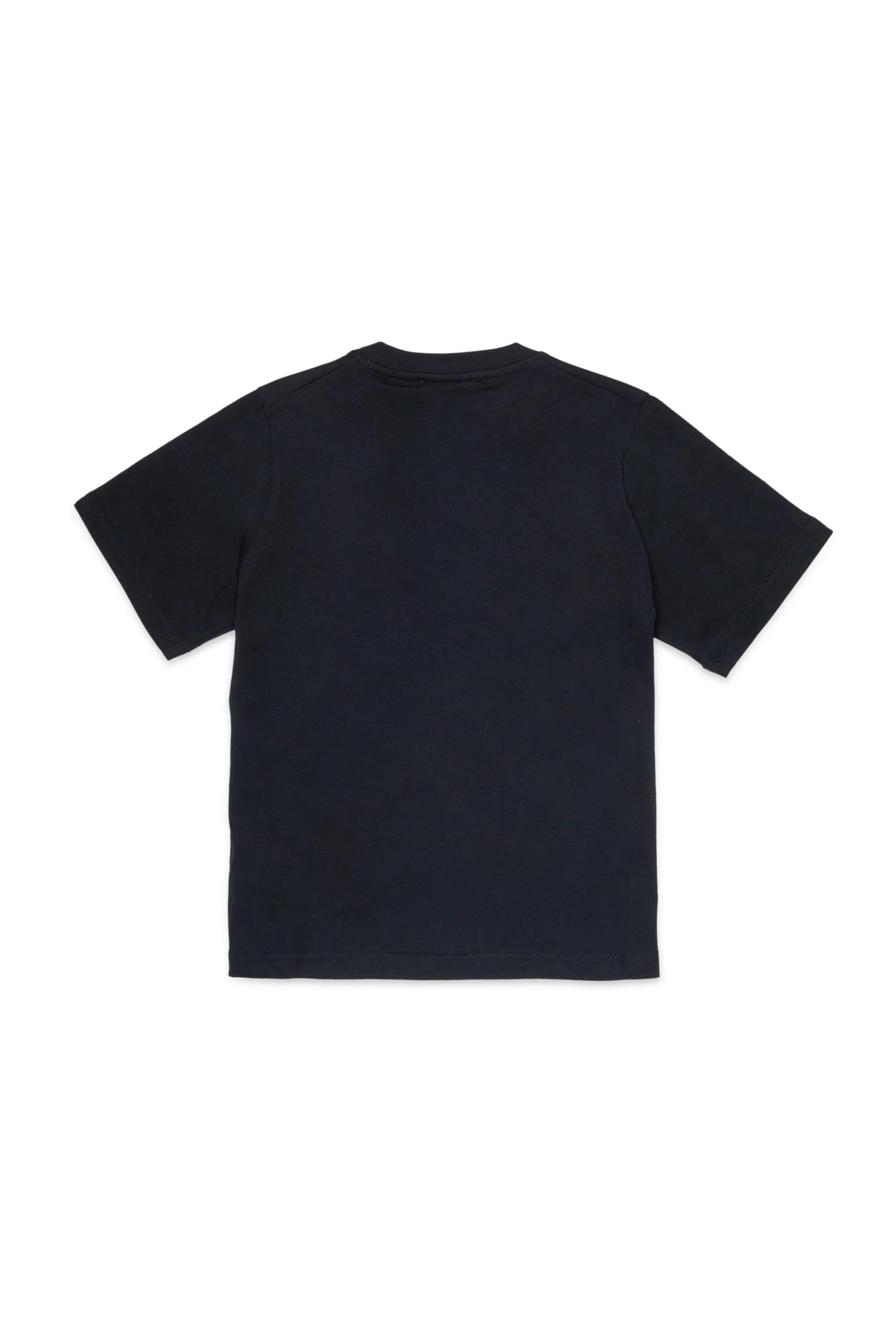 DSQUARED2<BR/>T-shirt con logo stampato sul petto nera DQ3164-D0015 DQ900 DSQUARED KID 