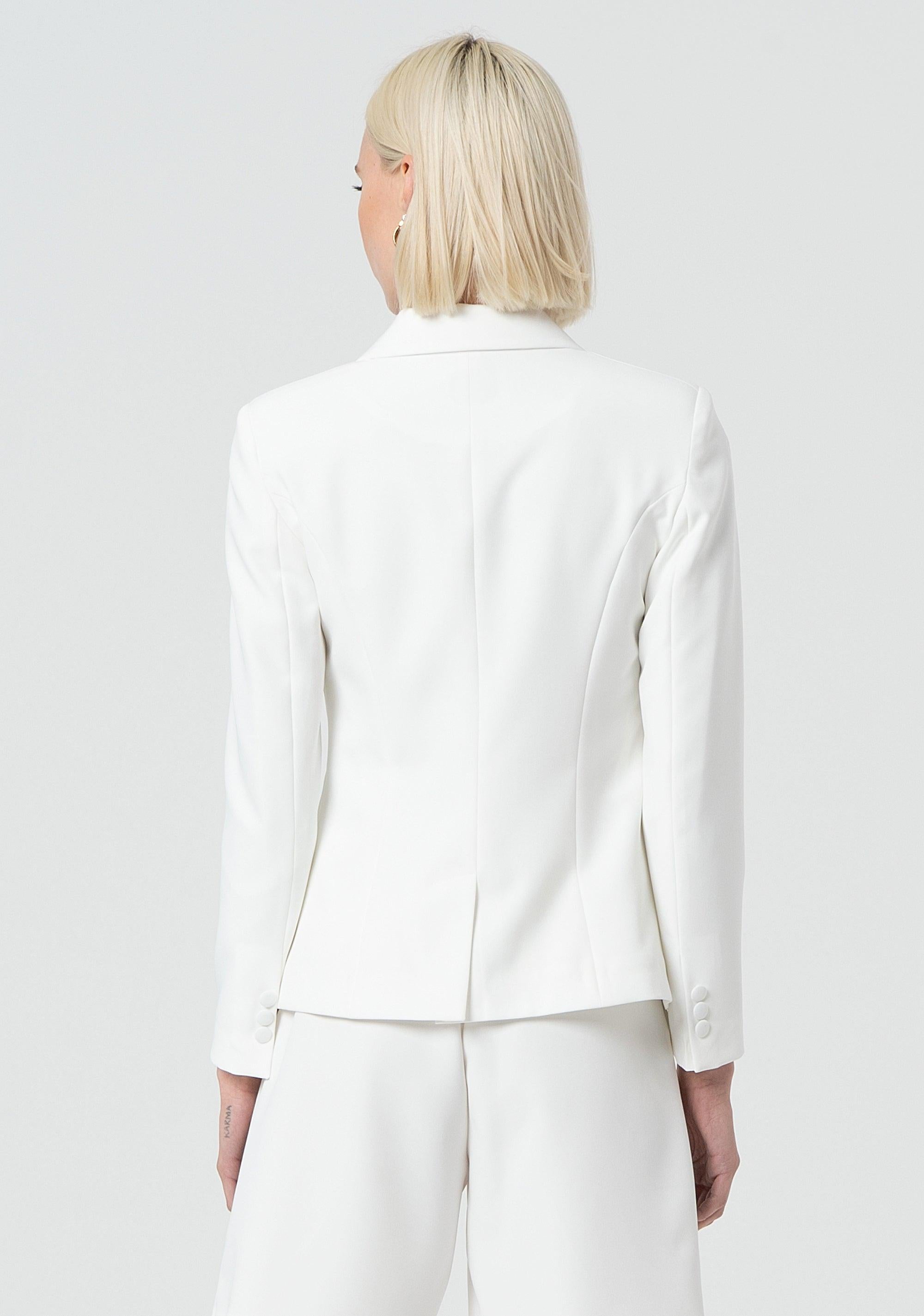 Blazer aderente doppiopetto cream