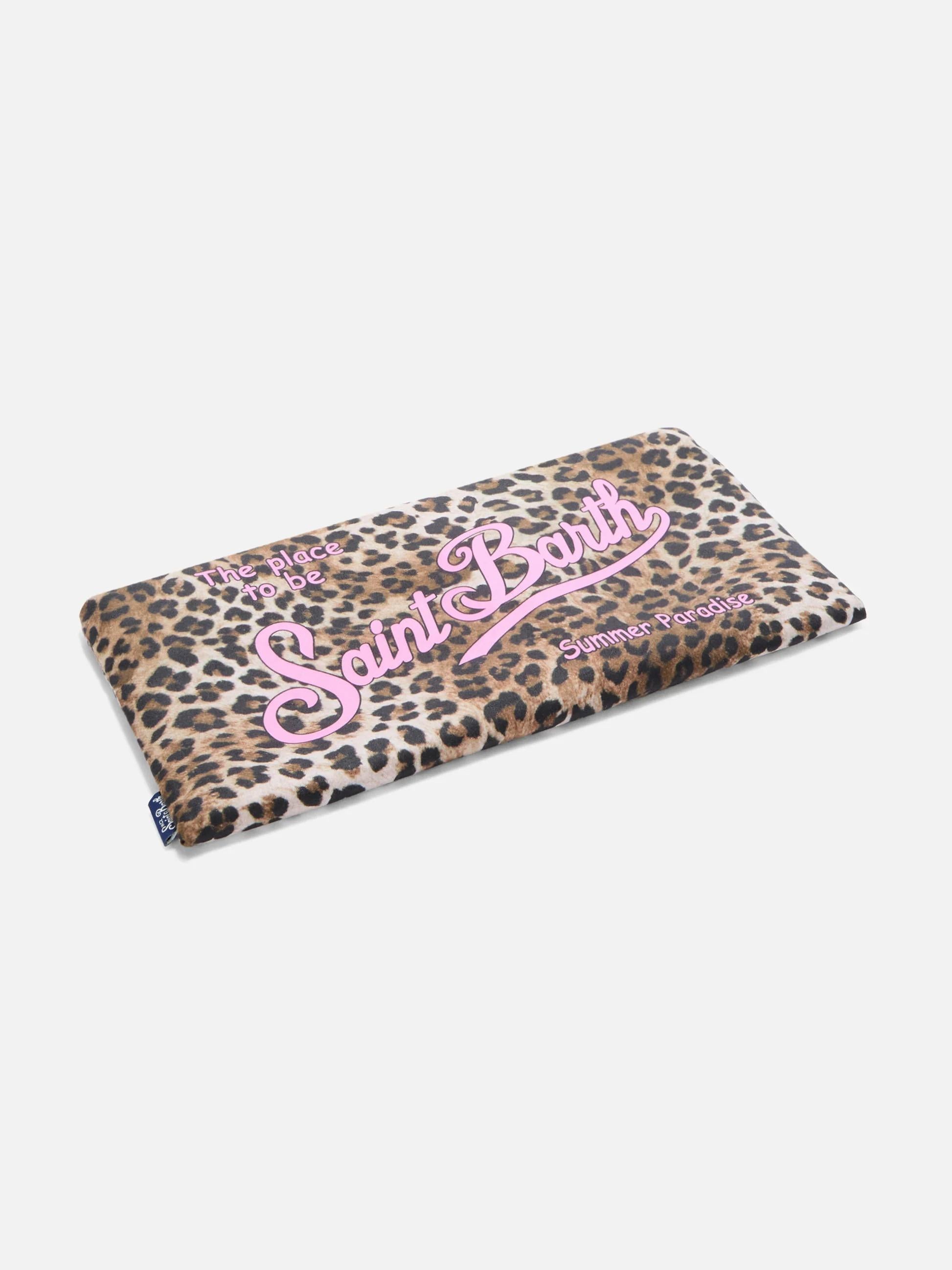 Telo mare Aidan con stampa leopardata e logo AID0001 00653L MC2 SAINT BARTH 