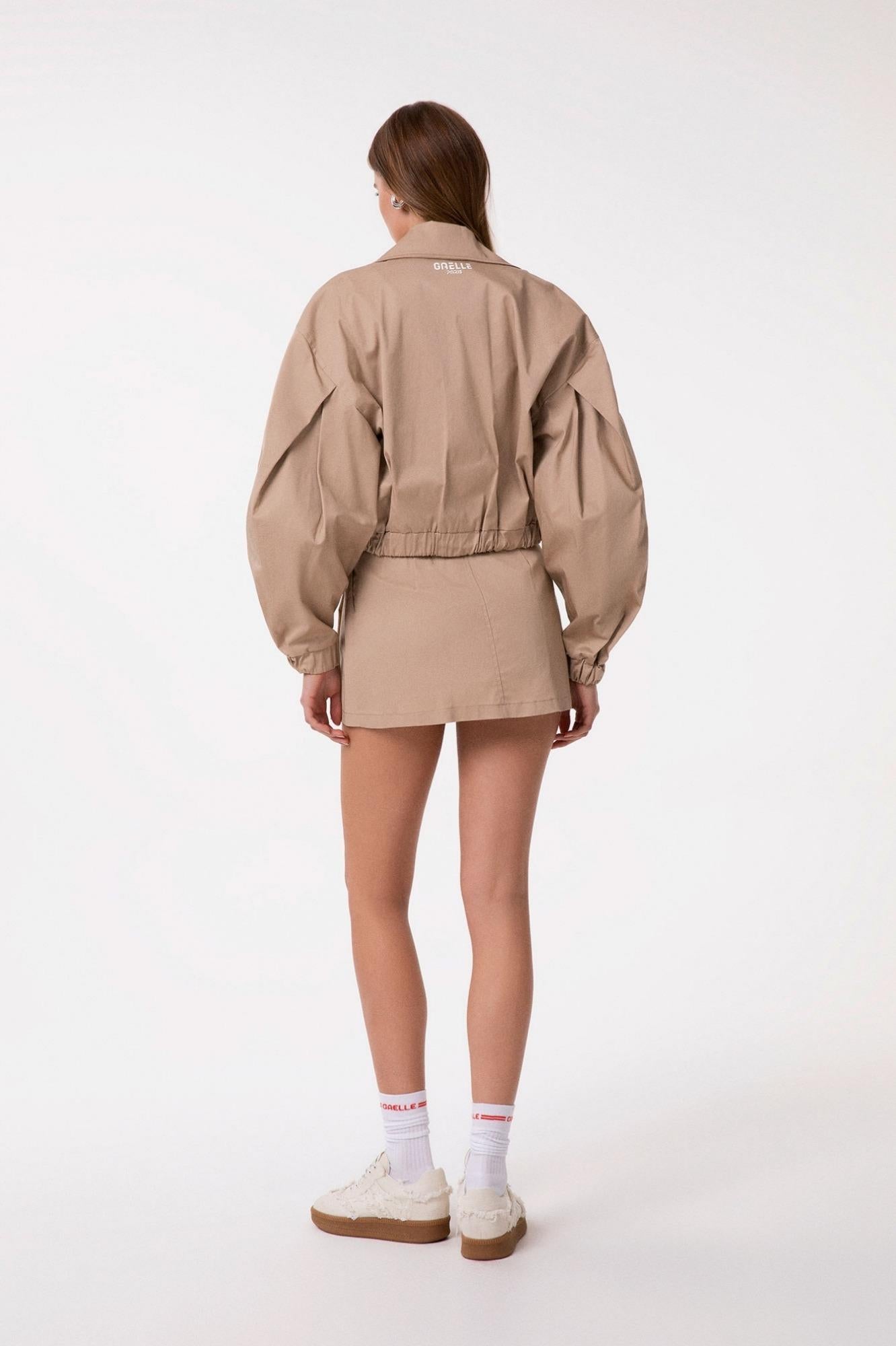 Trench Corto Con Maniche A Palloncino  Safari - Gaëlle Paris GAABW09700-TMTG0001 BE33 GAELLE 