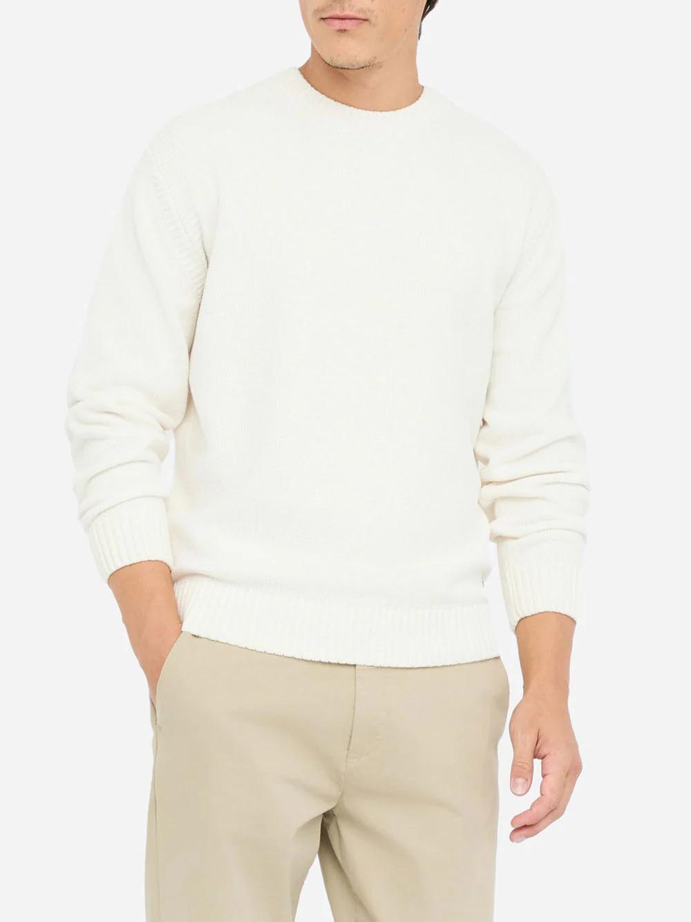 Maglione A Girocollo Uomo Liu Jo In Ciniglia Tofu QF5079MA29P 14801 LIU-JO 