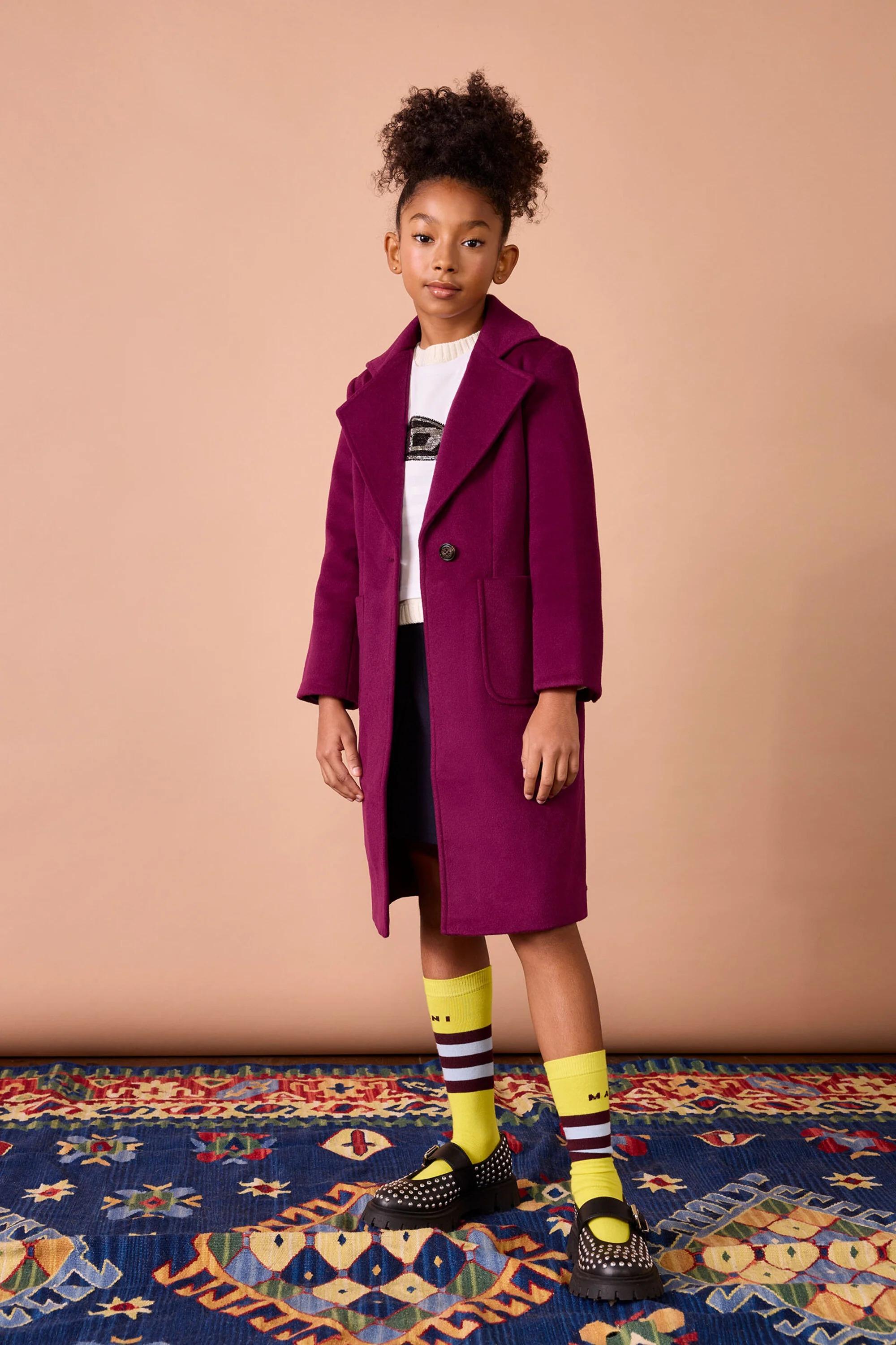 MAX&Co.<BR/>Cappotto di lana Runaway Bordeaux MX0001-MX052 MX403 MAX&CO KID 