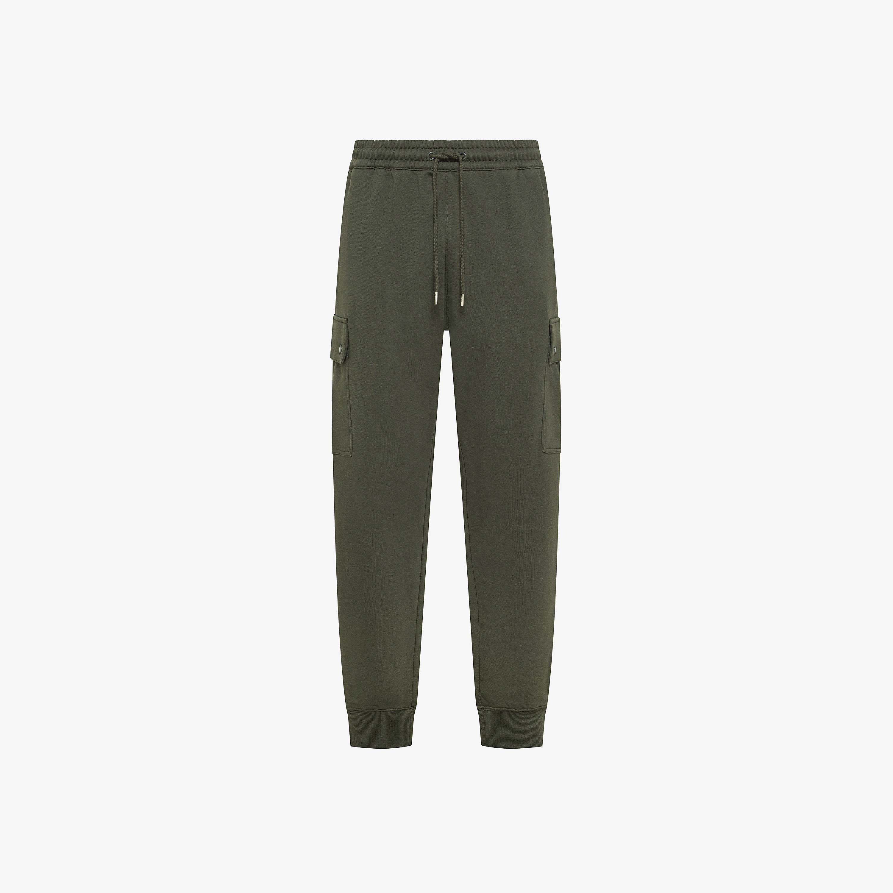 SUN68 Pantaloni cargo in felpa militare scuro F45141 74 SUN 68 
