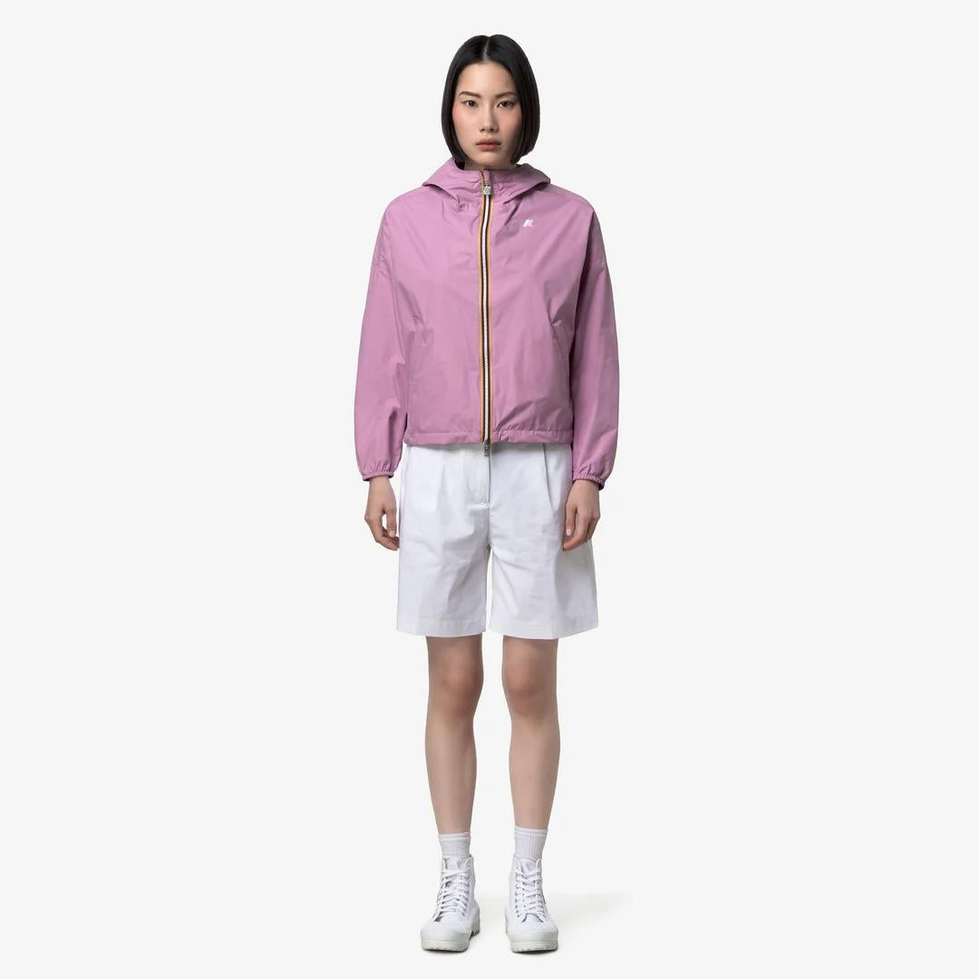 LAURETTE PLUS.2 REVERSIBLE<BR/>VIOLET GLICINE-VIOLET MAUVE WINE K81333W C05 K-WAY 