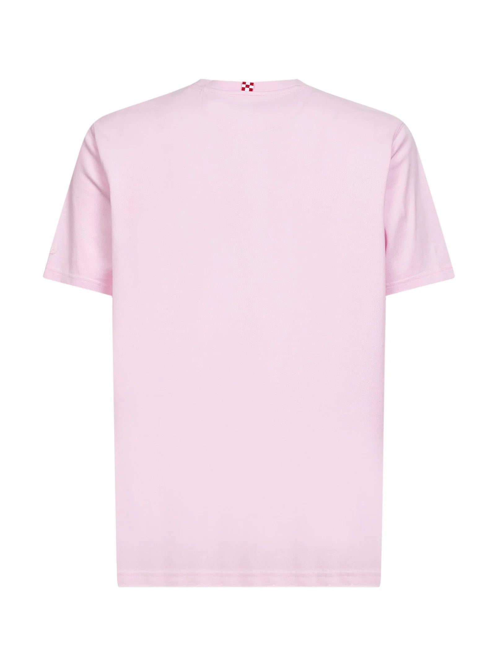 MC2 SAINT BARTH<BR/>T-shirt Bakewell in piquet di cotone stretch rosa BKW0001 00131L MC2 SAINT BARTH 