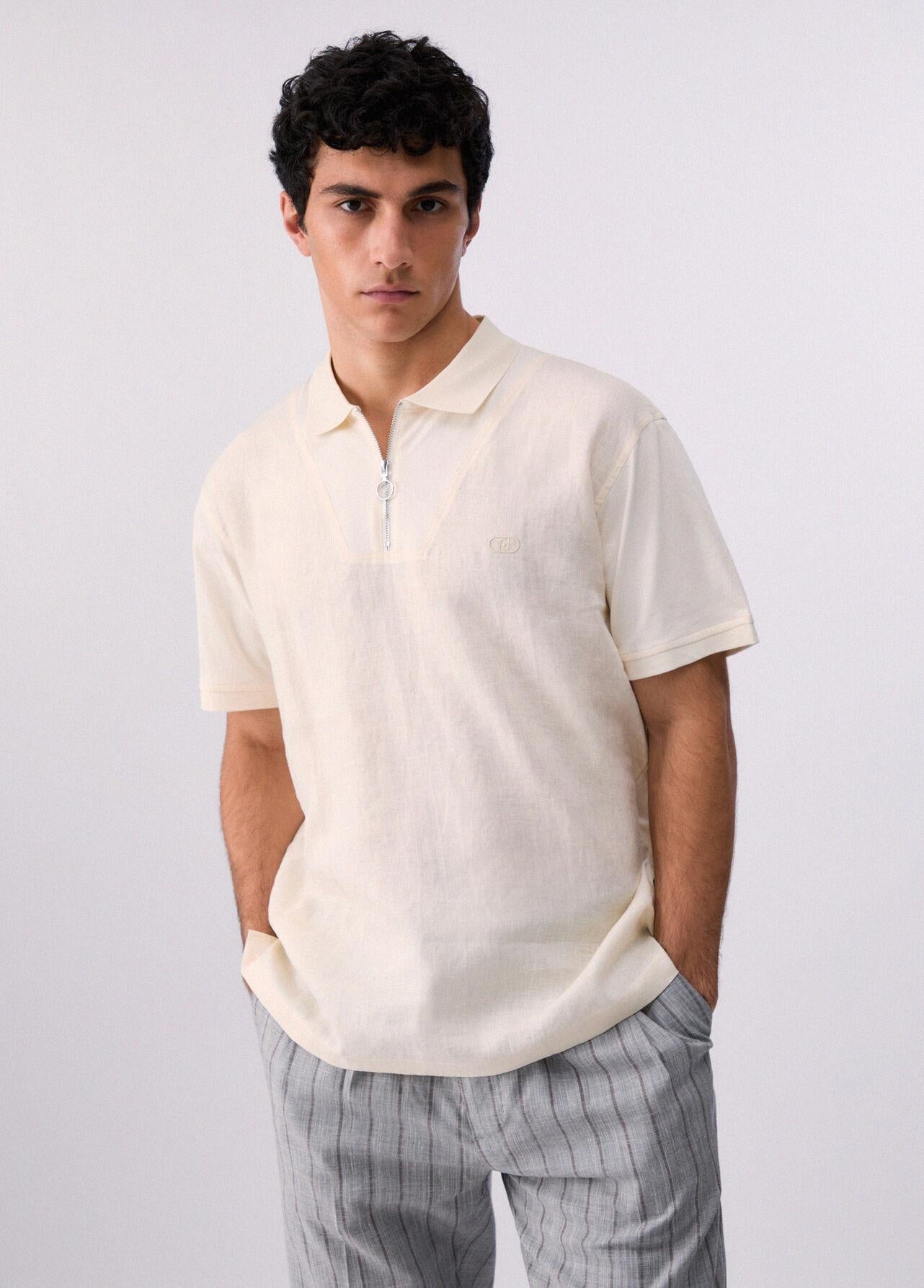 LIU-JO Polo 100% lino QA6175J3914 20601 LIU-JO 