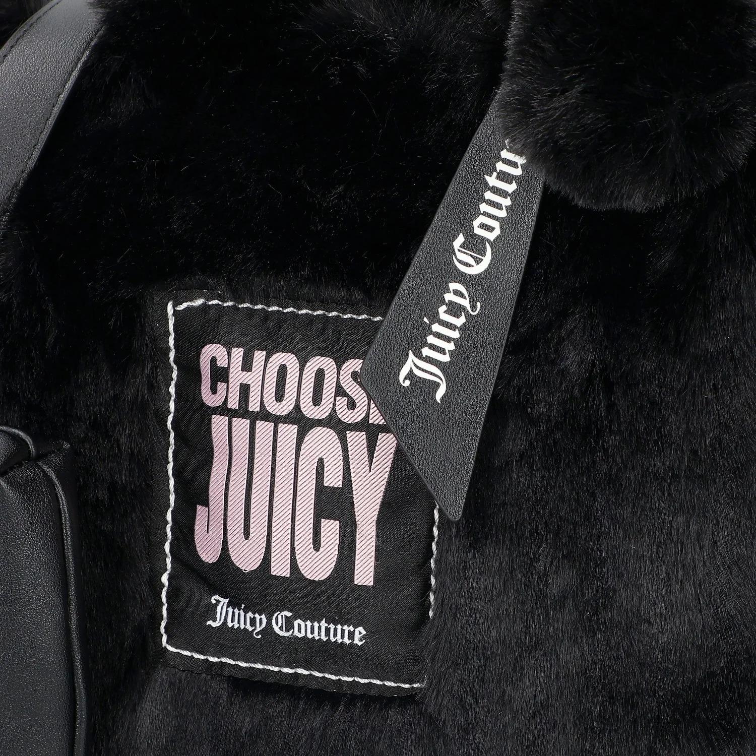 Juicy Couture Iris Fur Borsa shopper M 32 cm nera BIJIR8956WZ C000 JUICY COUTURE 