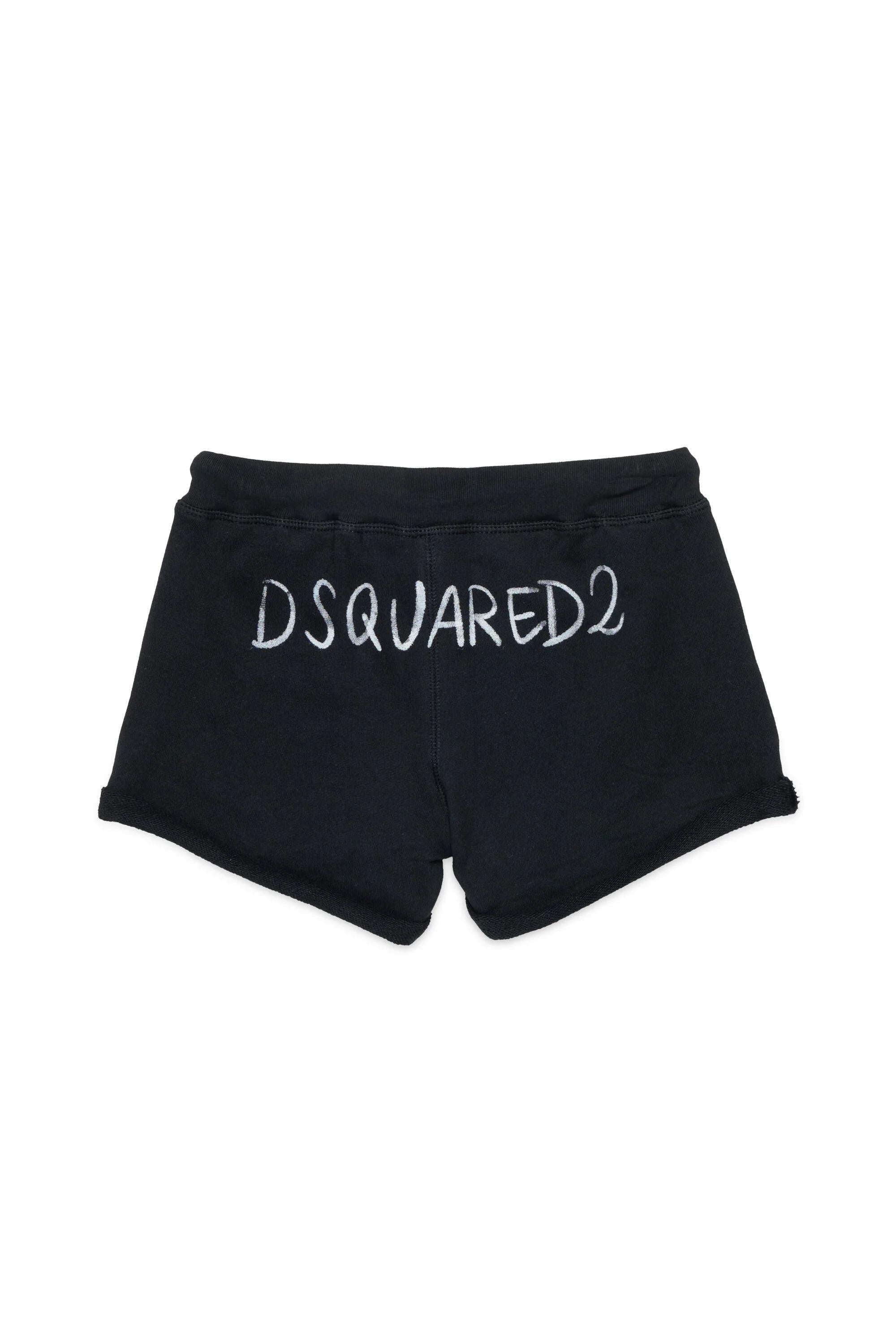 Short Bambina Dsquared Kid nero DQ3197-D0AGQ DQ900 DSQUARED KID 