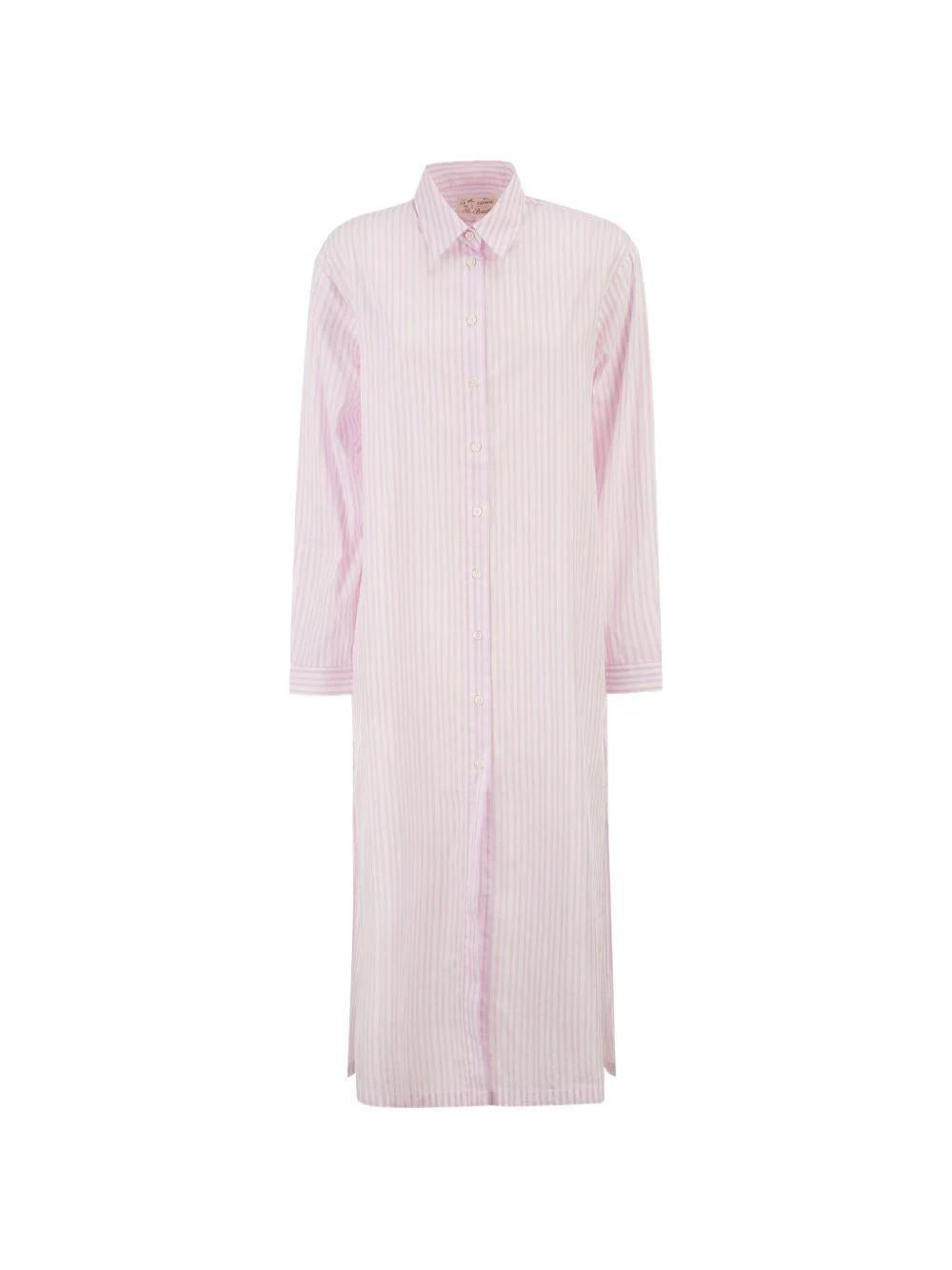 Abito maxi in cotone con stampa a righe Adeline ADN0001 01065L MC2 SAINT BARTH 