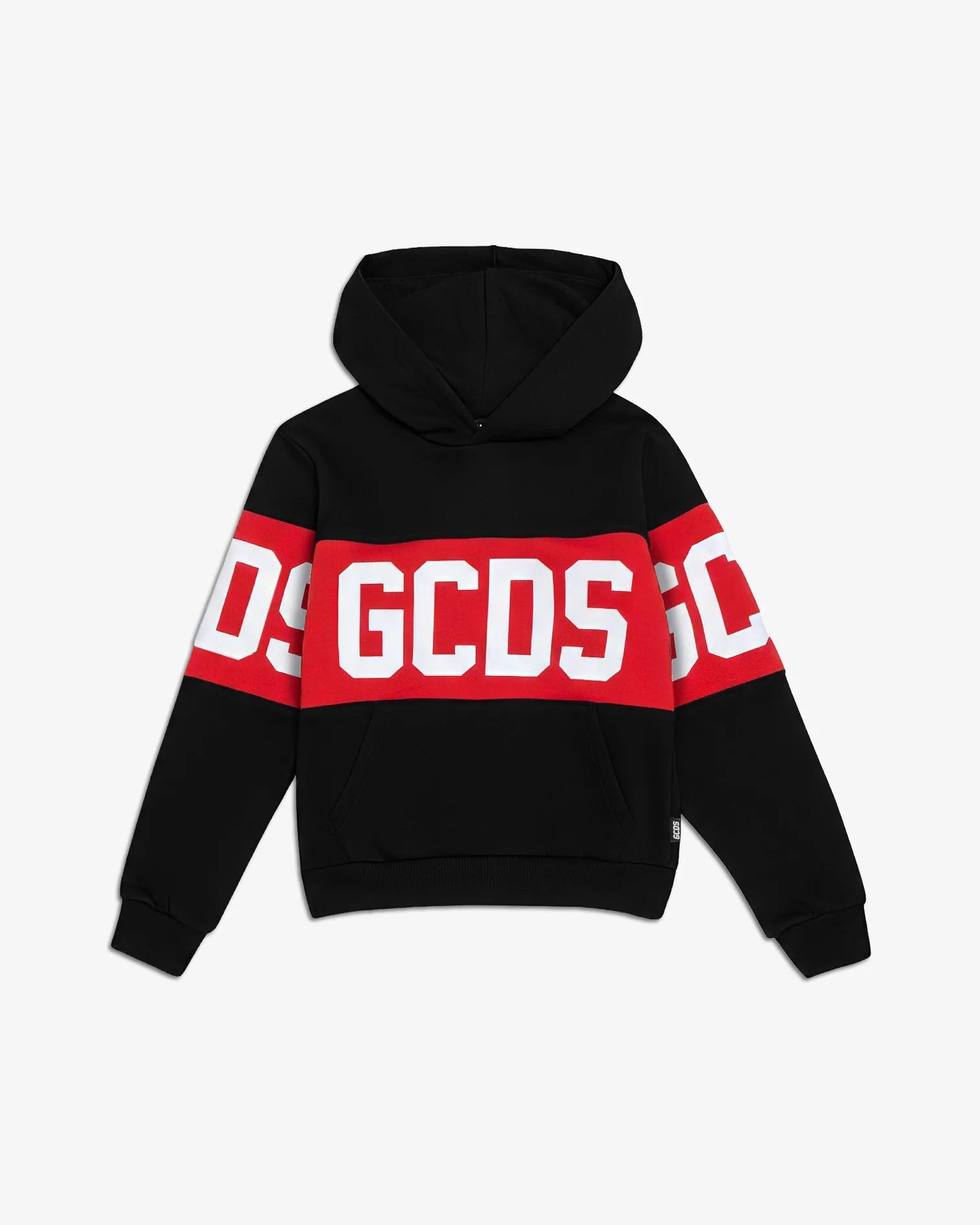 GCDS Felpa con cappuccio Band Logo NERA Z0UJQE583F004 999R GCDS 