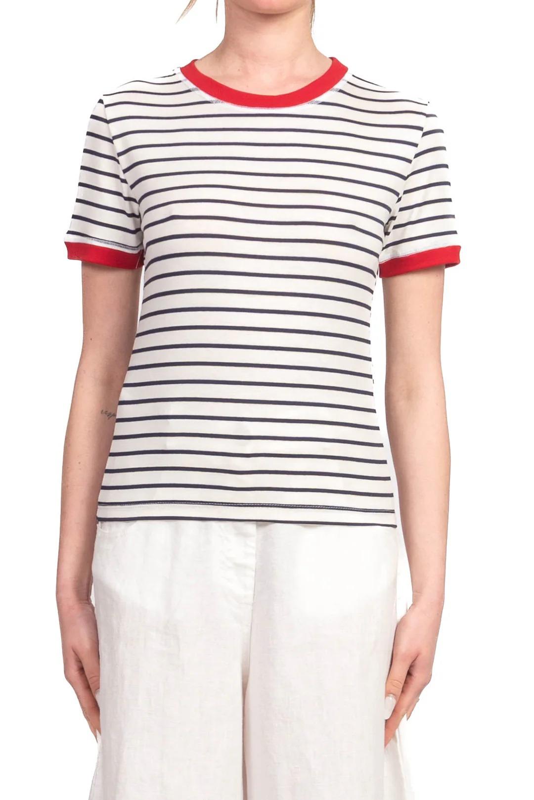 Vicolo - T-Shirt rigata Art. UAB0398 Nero/Panna UAB0398 NERO/PANNA VICOLO 