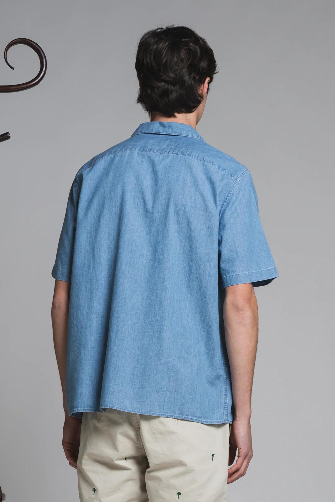 WILL SHIRT BOWLING IN DENIM SLUB IM26SSSM-WILL-DNS C49 IMPURE 