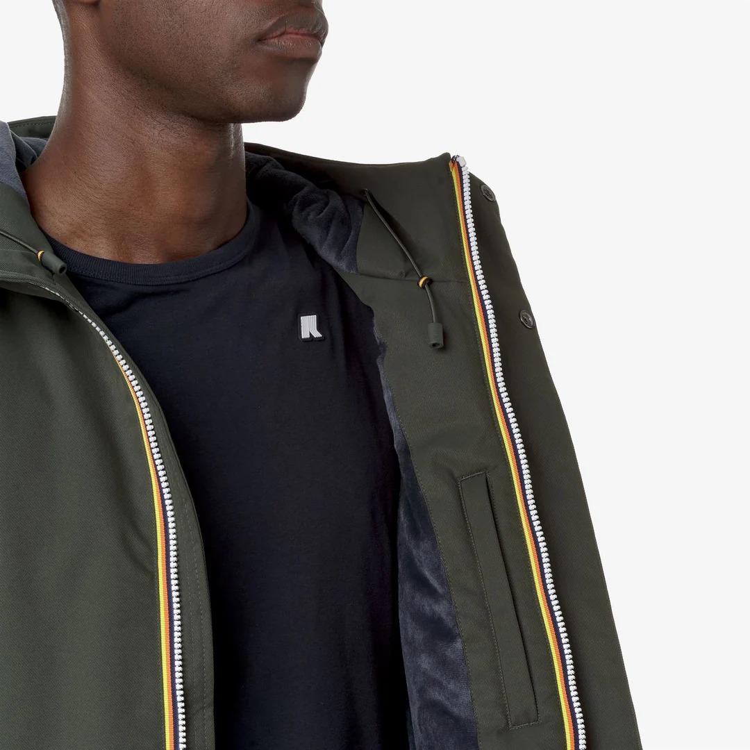 K-WAY JACKO TWILL MARMOTTA<BR/>GREEN B-BLUE A K8133DW AL7 K-WAY 