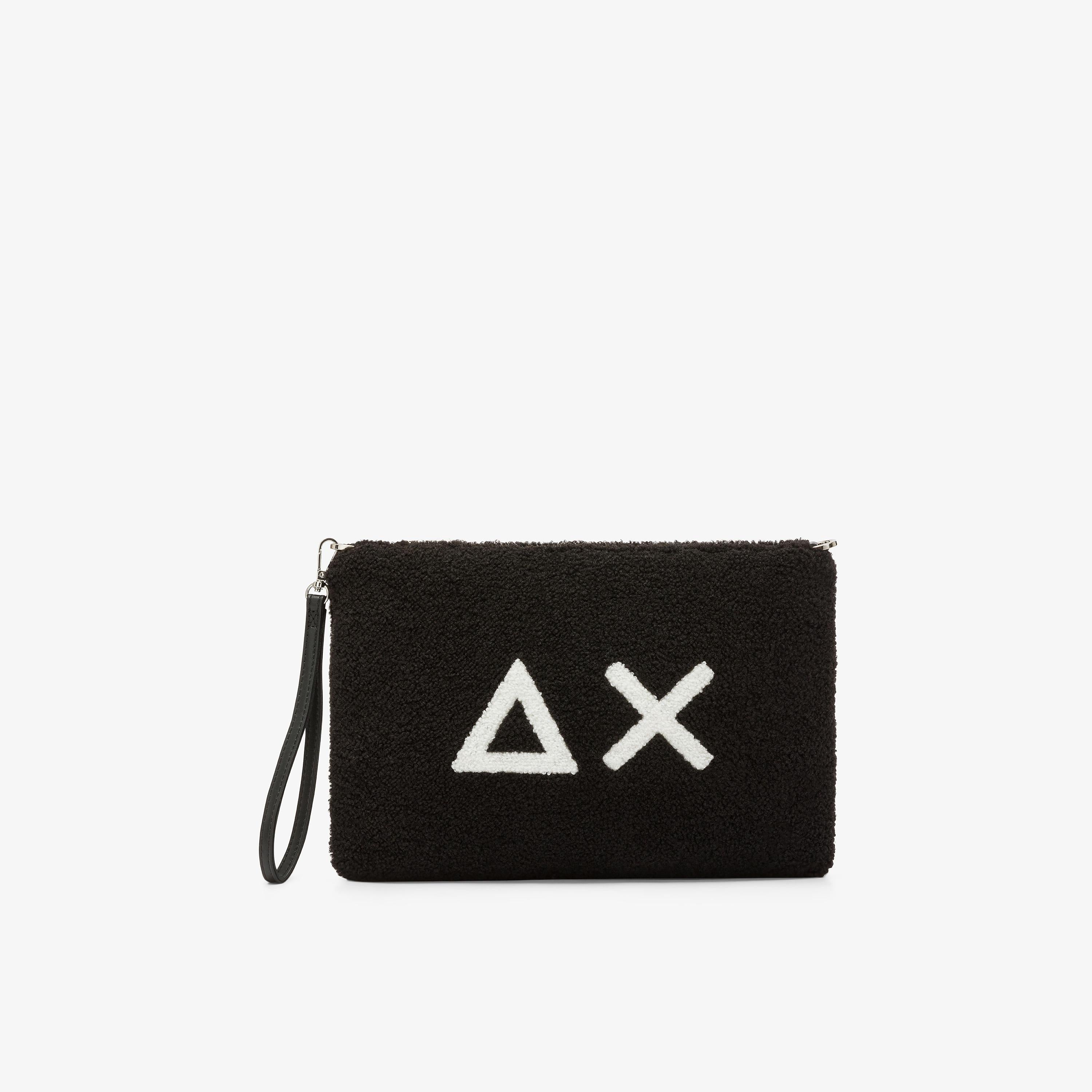Pochette in teddy nero X45223 11 SUN 68 