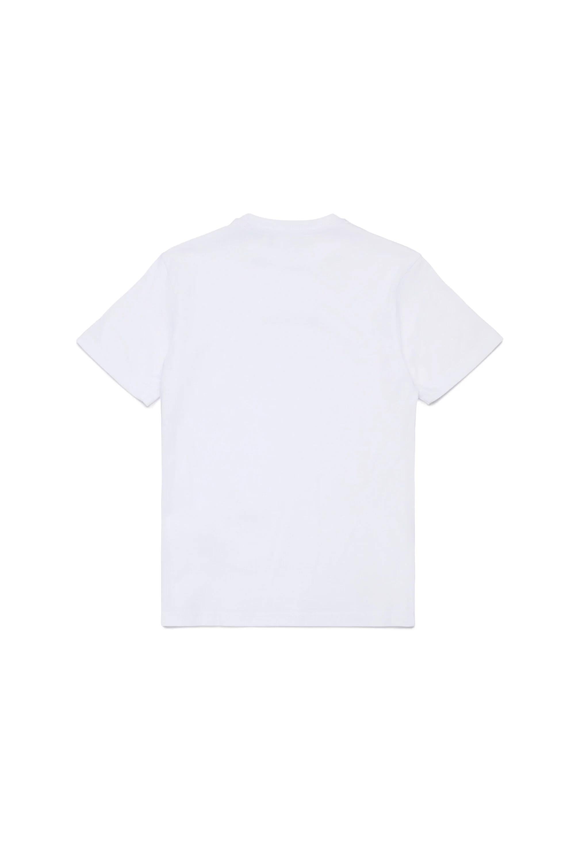 DSQUARED2<BR/>T-shirt con logo effetto gommato BIANCA DQ2823-D004G DQ100 DSQUARED KID 