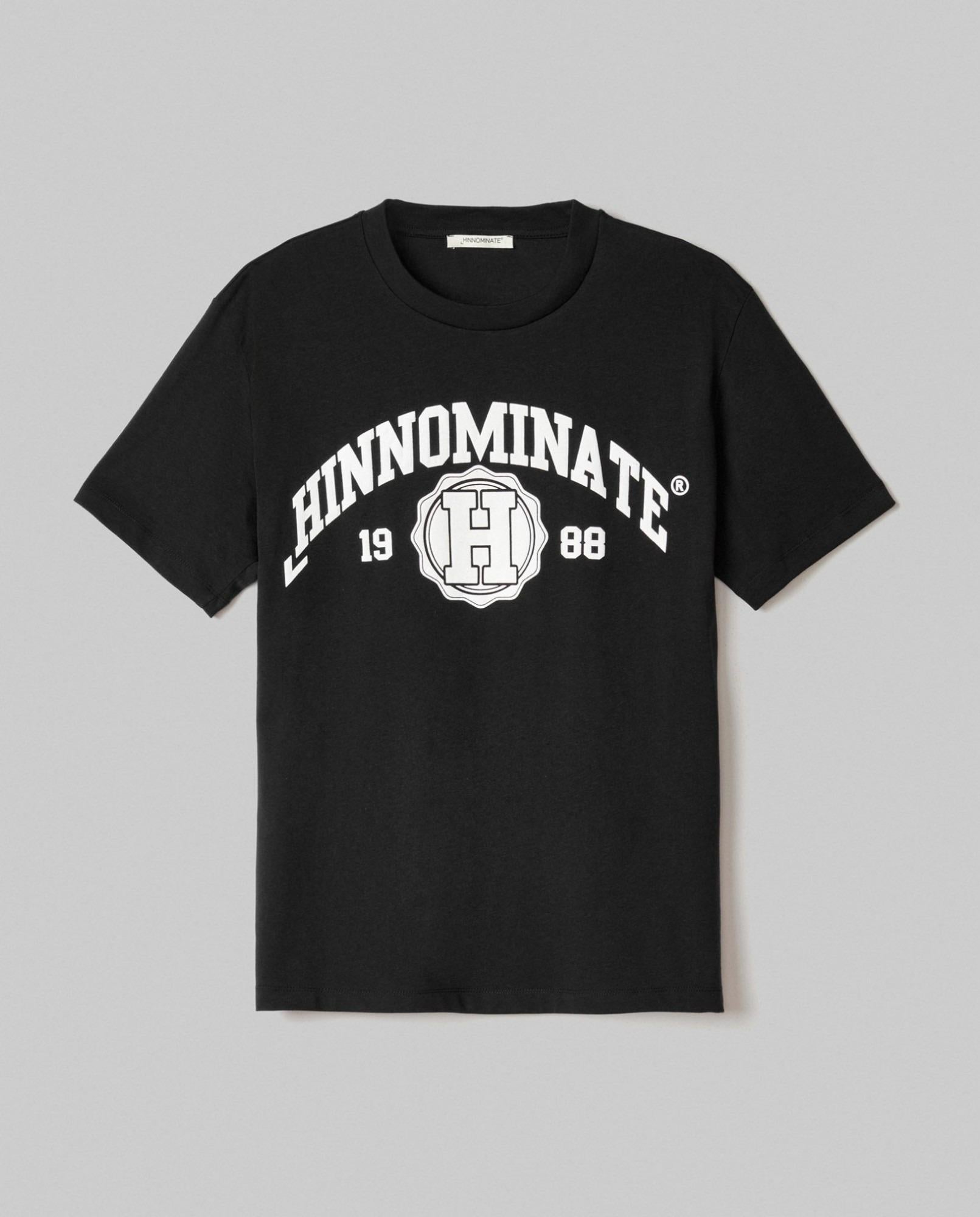 T-Shirt In Jersey Stampa College  Nero HINNOMINATE HMAABM01432-PTTS0037 NE01 HINNOMINATE 