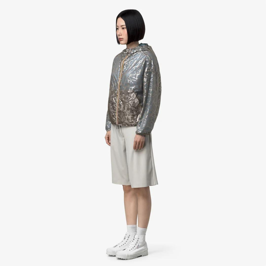 LAURETTE SUPER LIGHT LAMI REVERSIBLE<BR/>BEIGE-BLUE LAMINATED K7137JW C0R K-WAY 