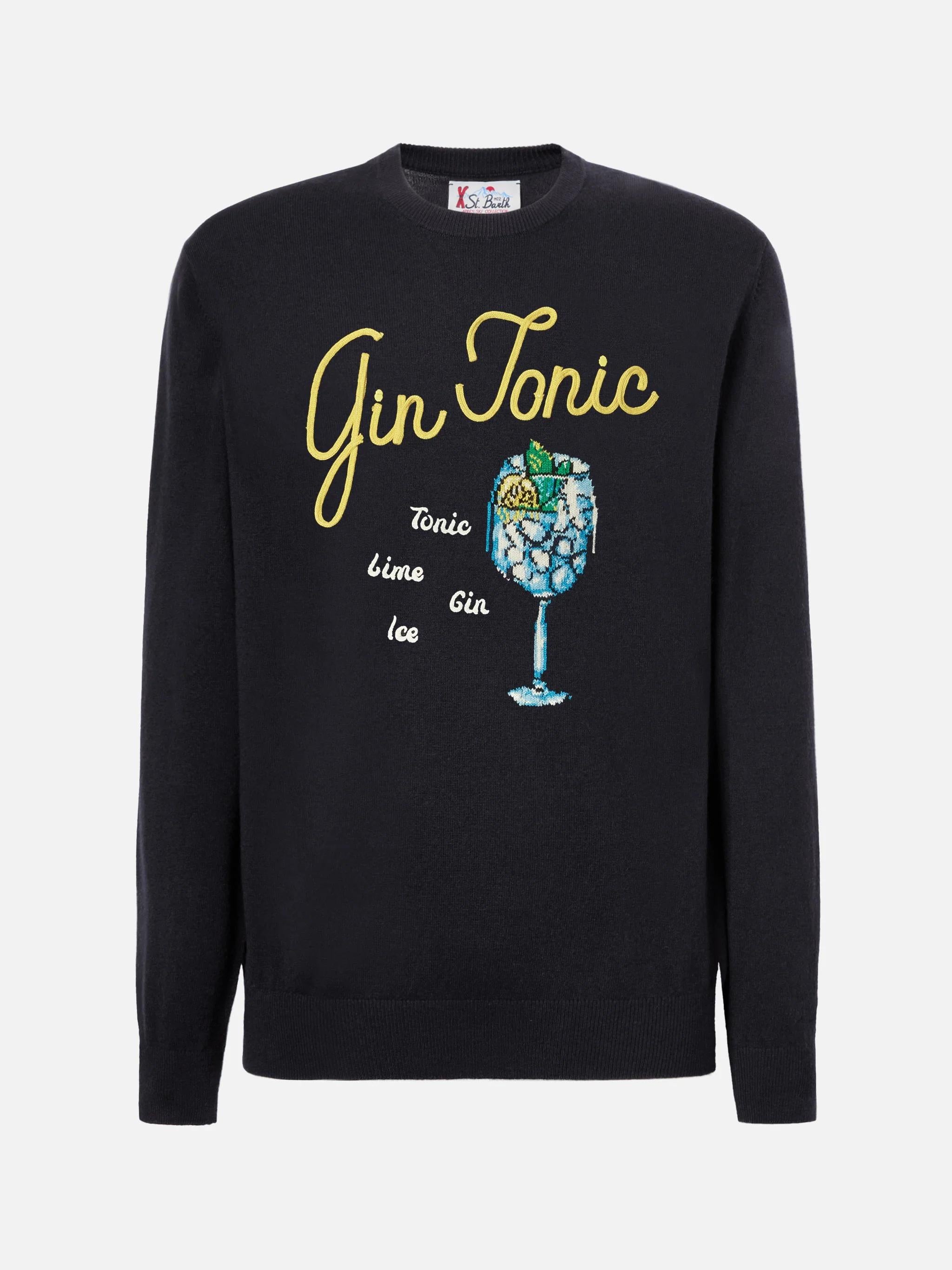 Maglione in misto cashmere Heron con ricamo Gn Tonic HER0001 02895I MC2 SAINT BARTH 